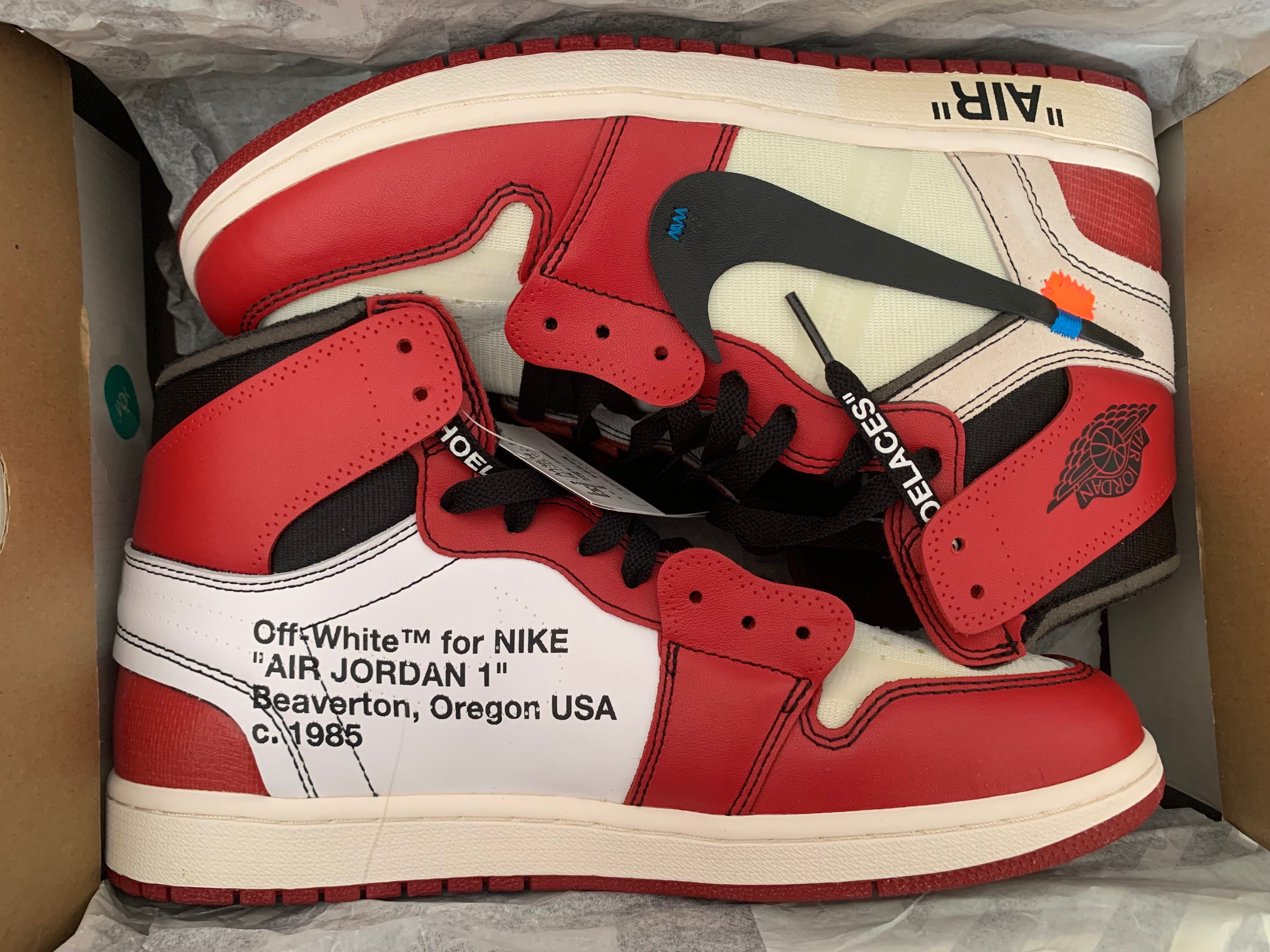 Off-White × Nike Air Jordan 1 Retro High The Ten "Chicago"