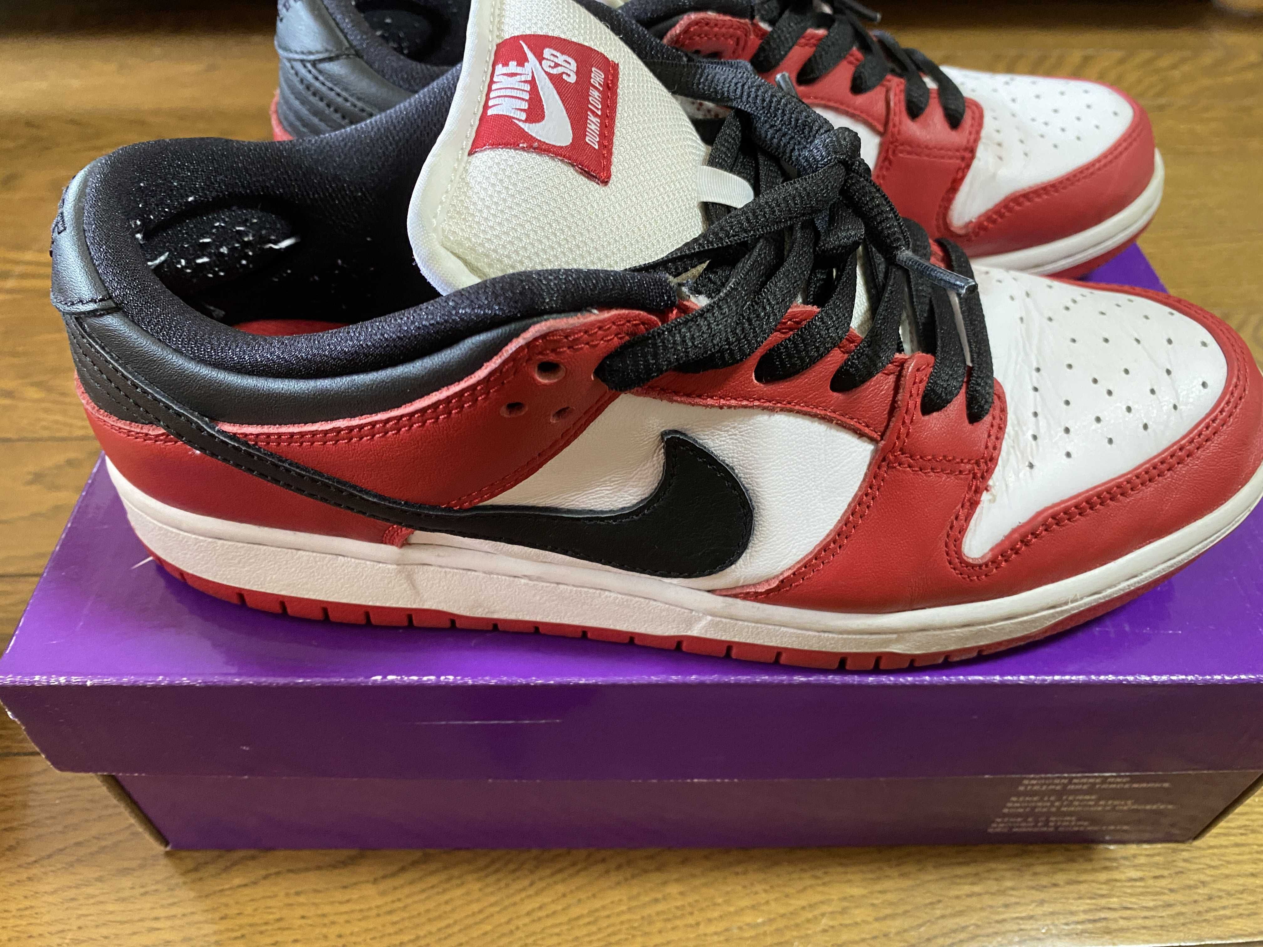 Nike SB Dunk Low Pro "J-Pack Chicago/Varsity Red and White"