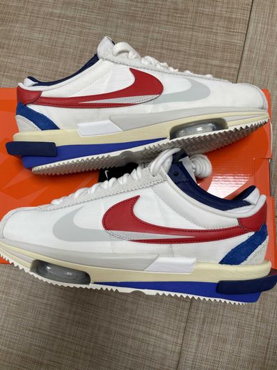 sacai × Nike Zoom Cortez "White and University Red"