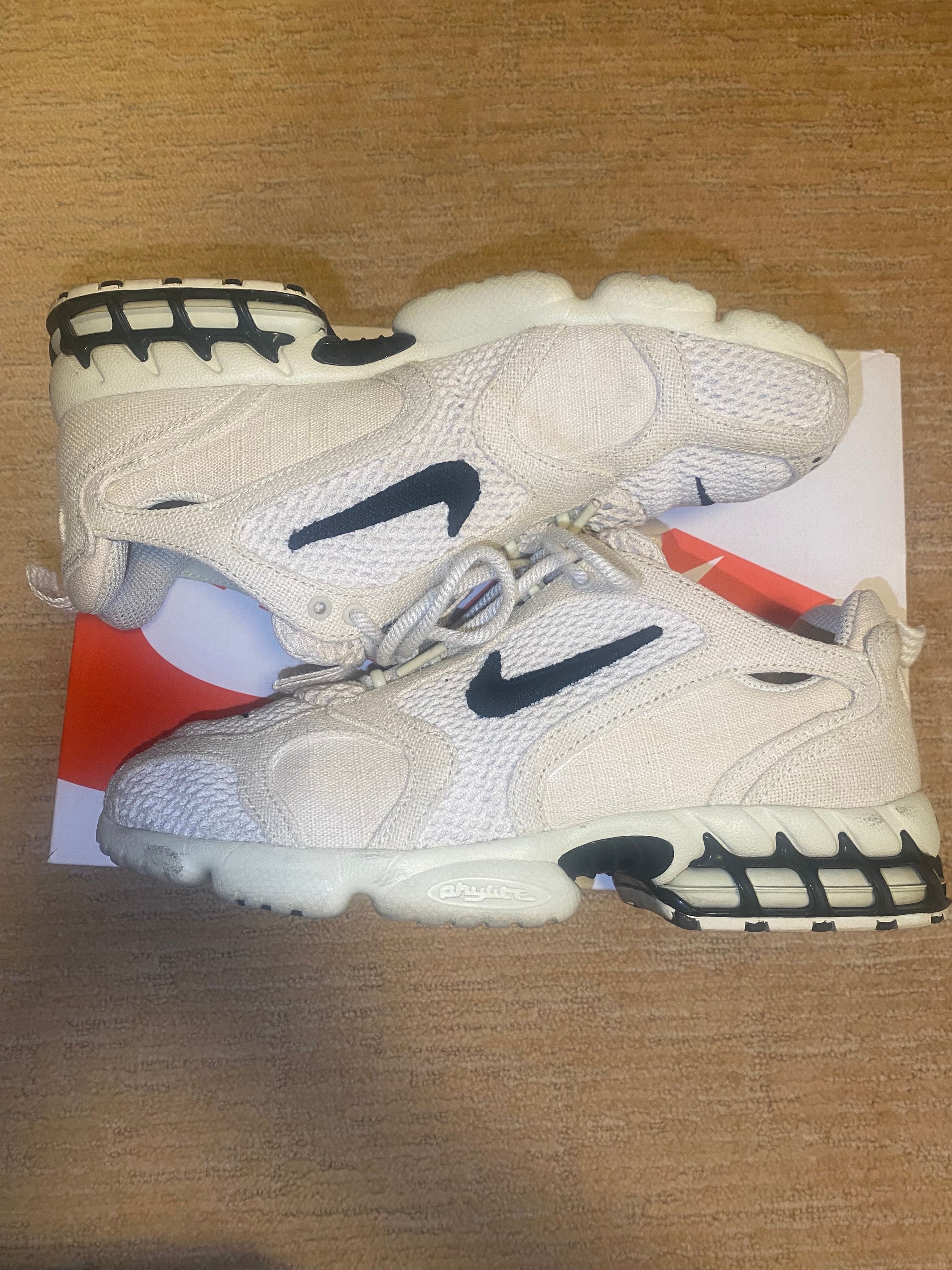 Stussy × Nike Air Zoom Spiridon CG 2 "Fossil/Black"