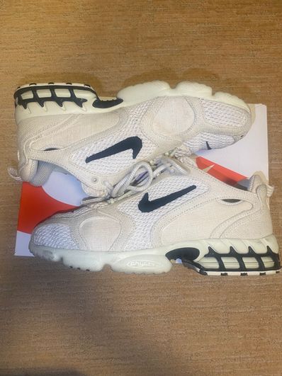 Stussy × Nike Air Zoom Spiridon CG 2 "Fossil/Black"