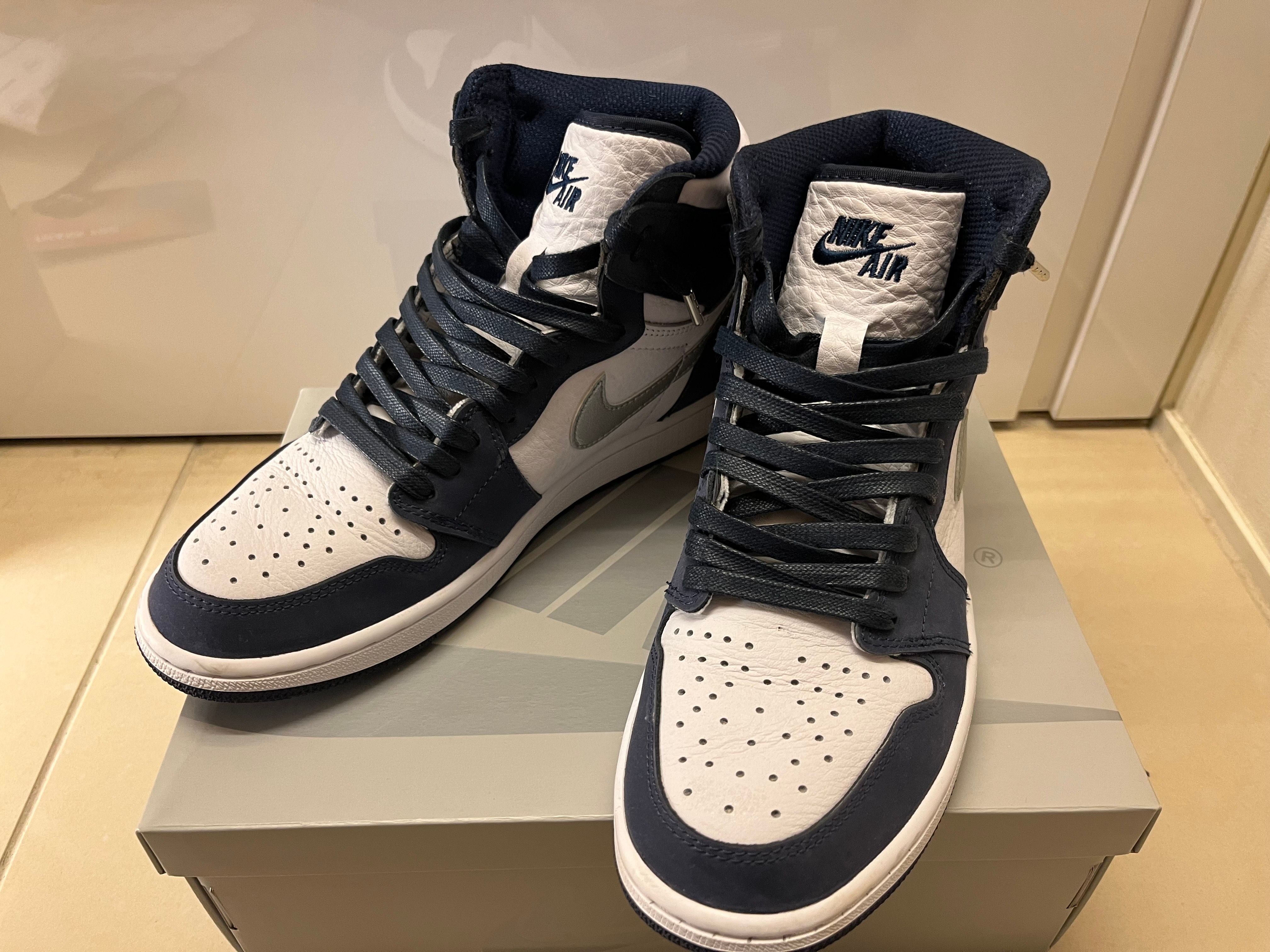 Nike Air Jordan 1 High OG CO.JP "White/Midnight Navy" (2020)(ブリーフケースなし)