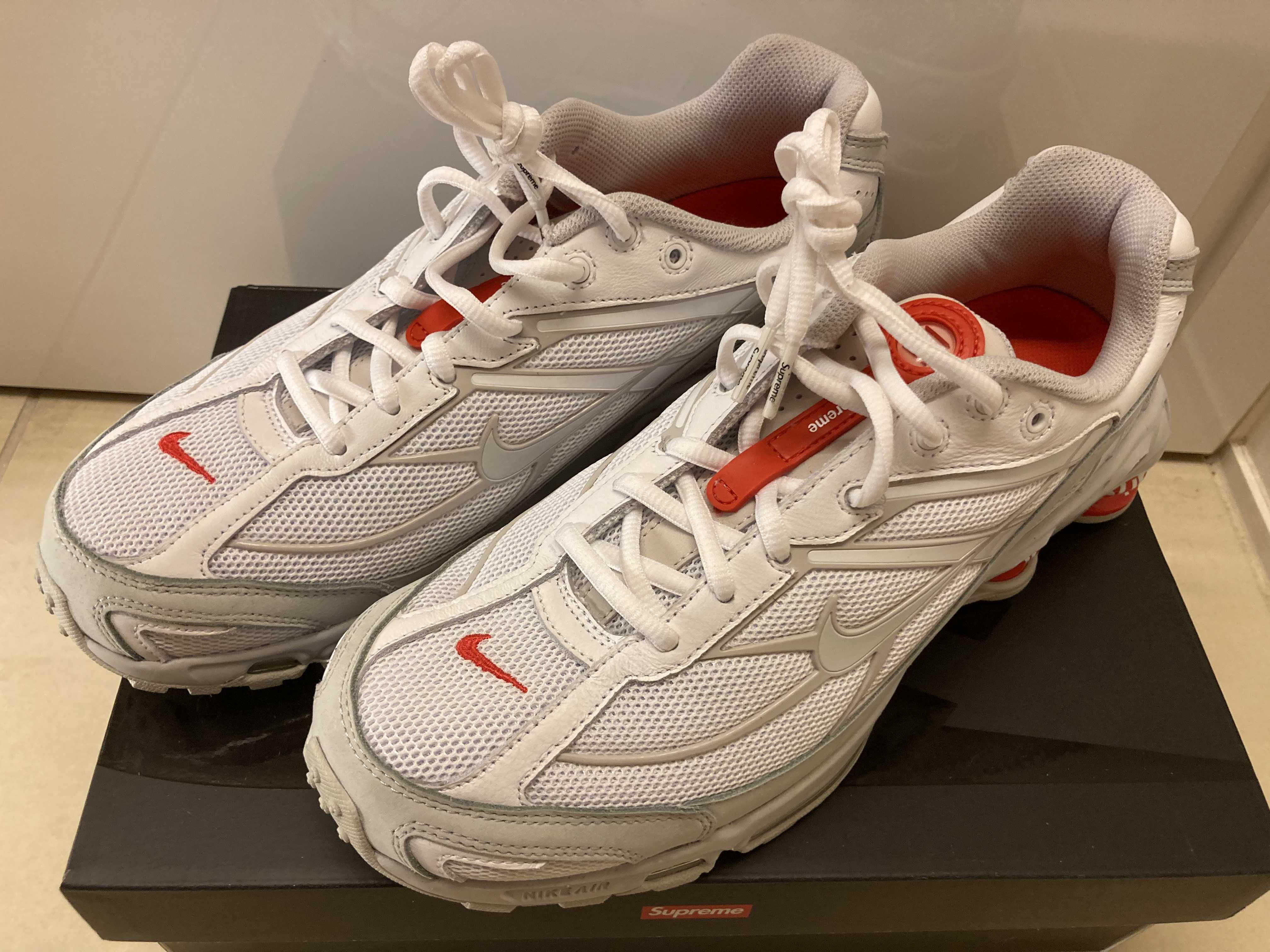 Supreme × Nike Shox Ride 2 "White/Grey Fog/Flat Platinum"