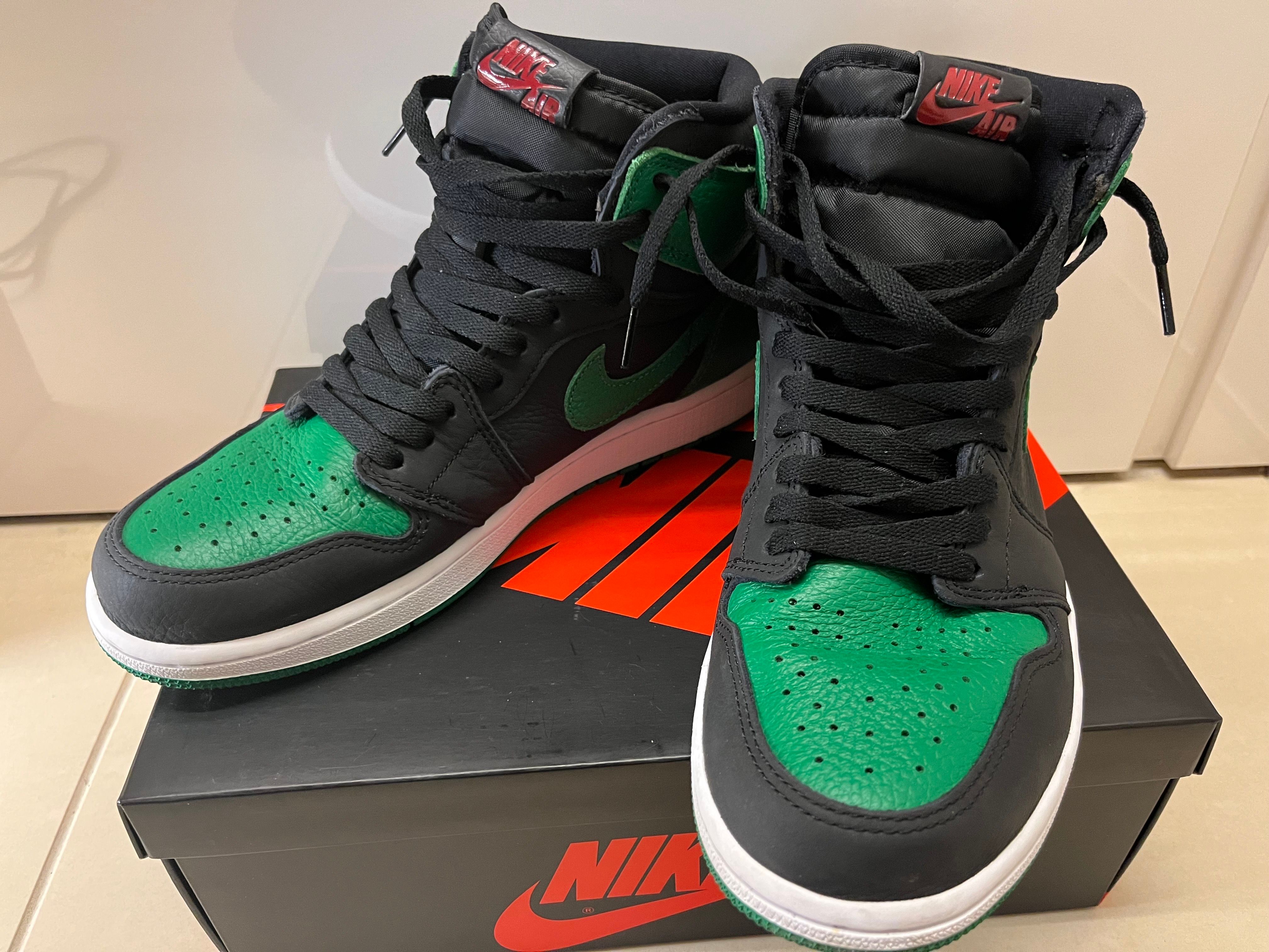 Nike Air Jordan 1 Retro High OG "Black/Pine Green" (2020)      
