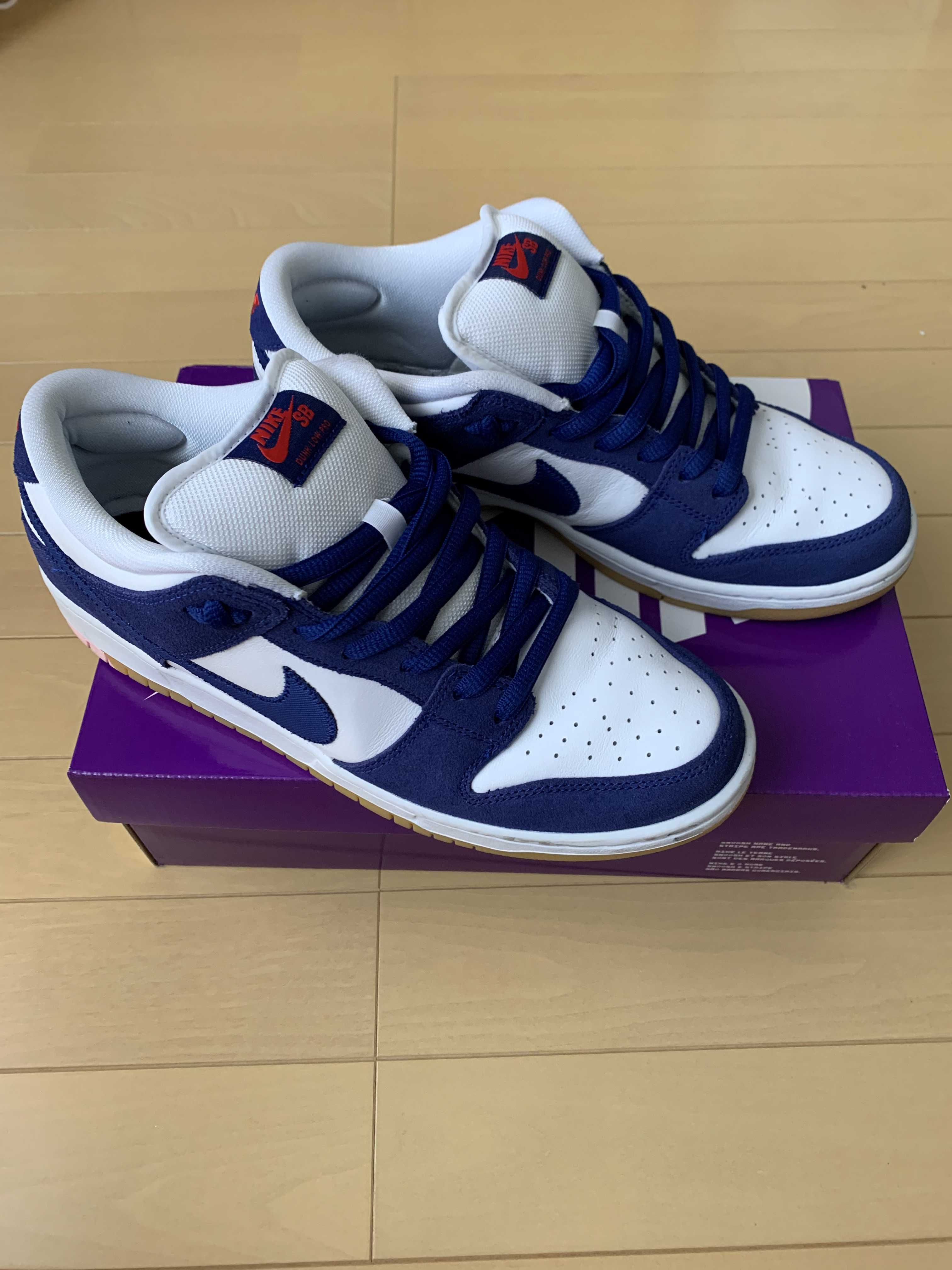 Nike SB Dunk Low "Los Angeles Dodgers/Deep Royal Blue"