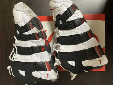 NIKE AIR MORE UPTEMPO "WHITE/BLACK/UNIVERSITY RED"(2020)