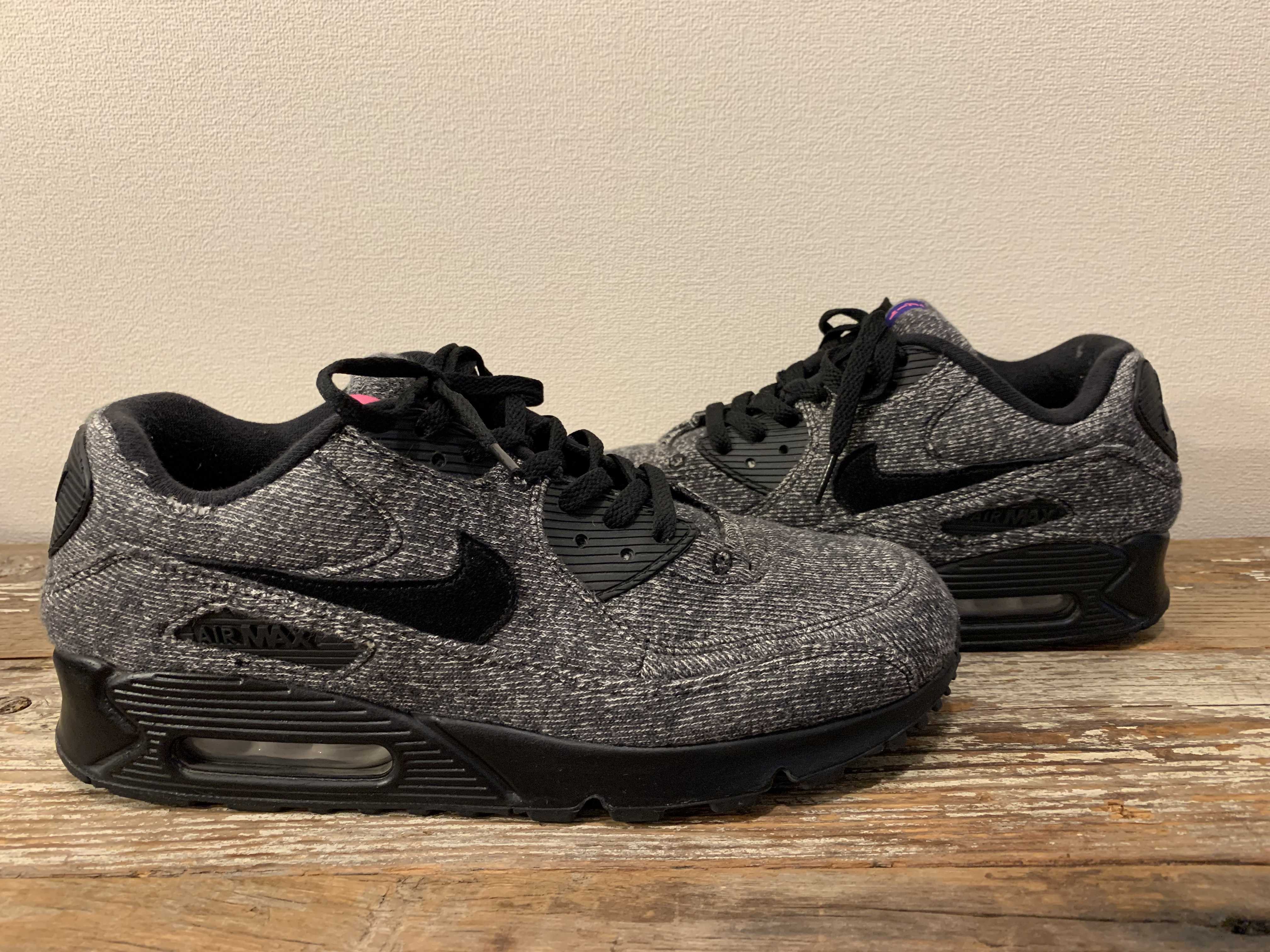LOOPWHEELER × Nike Air Max 90 "Grey/Black"