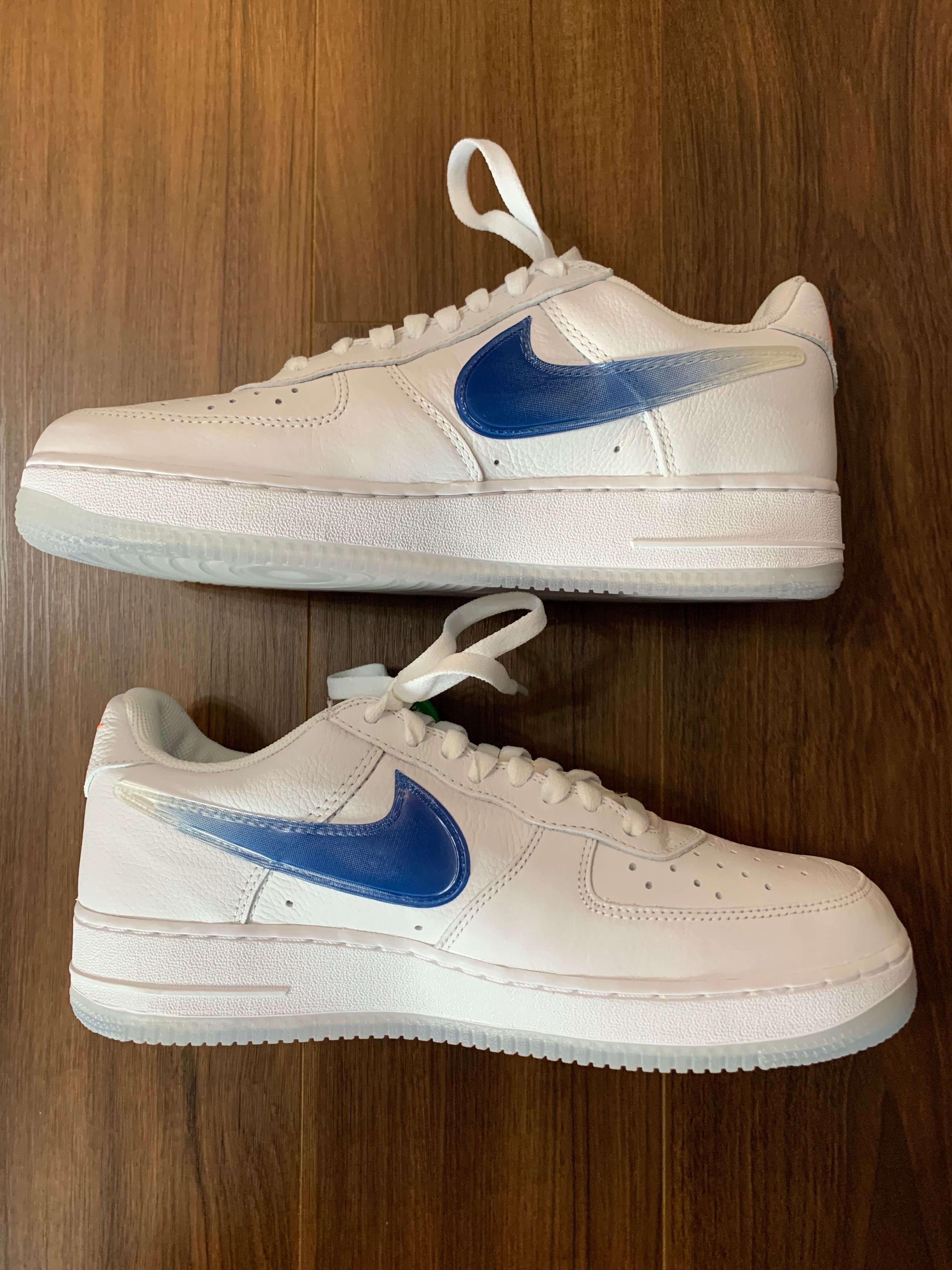 KITH × Nike Air Force 1 Low "White/Rush Blue/White/Brilliant Orange"