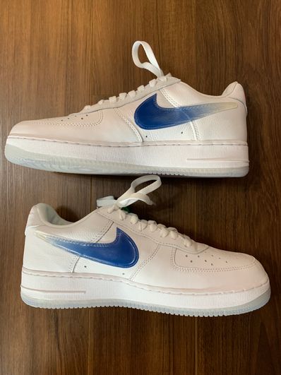 KITH × Nike Air Force 1 Low "White/Rush Blue/White/Brilliant Orange"