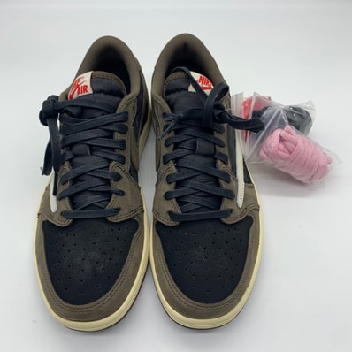 Travis Scott × Nike Air Jordan 1 Low OG SP-T "Black/Dark Mocha"