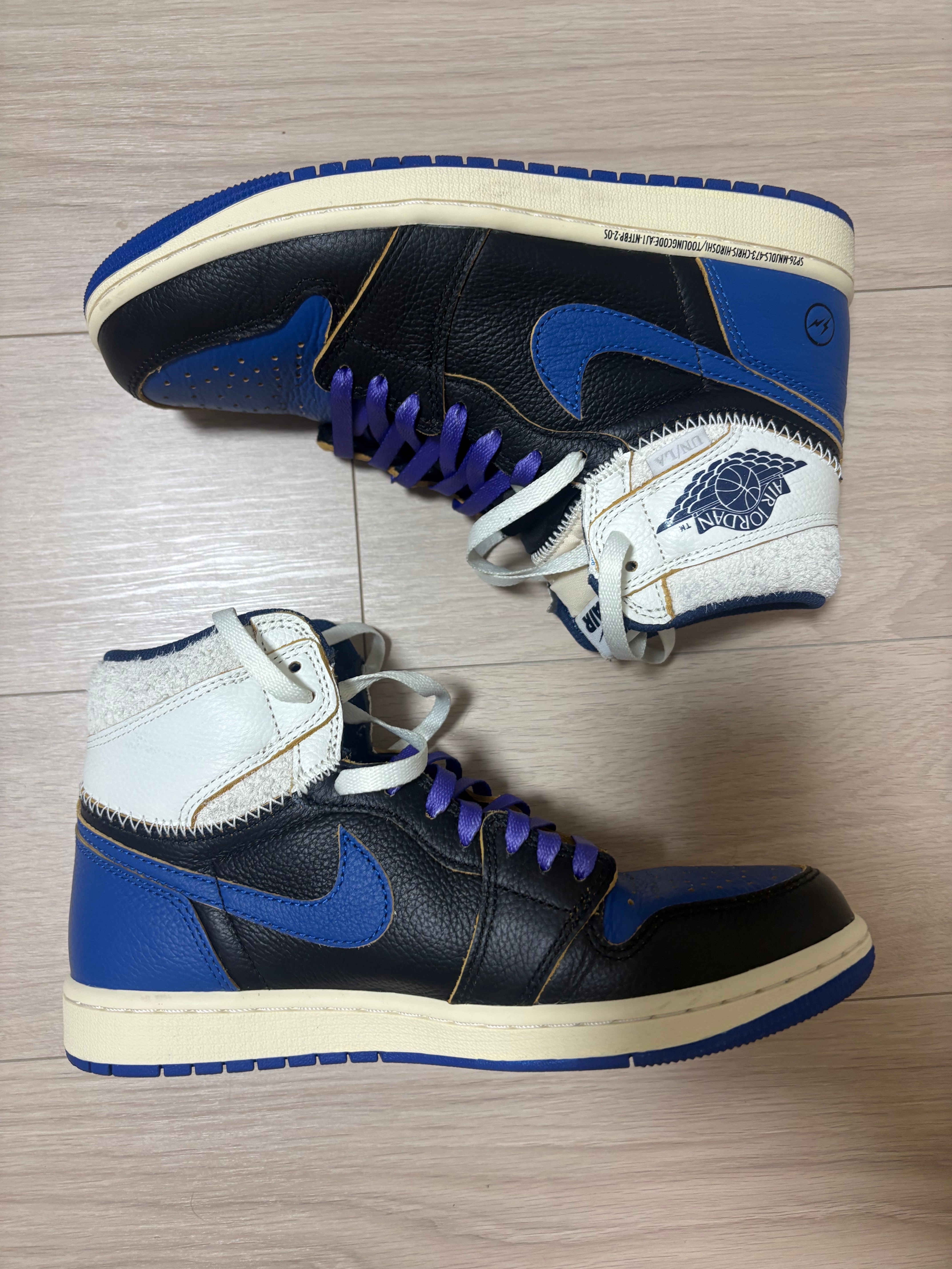 fragment design × UNION × Nike Air Jordan 1 High OG "Sport Royal"