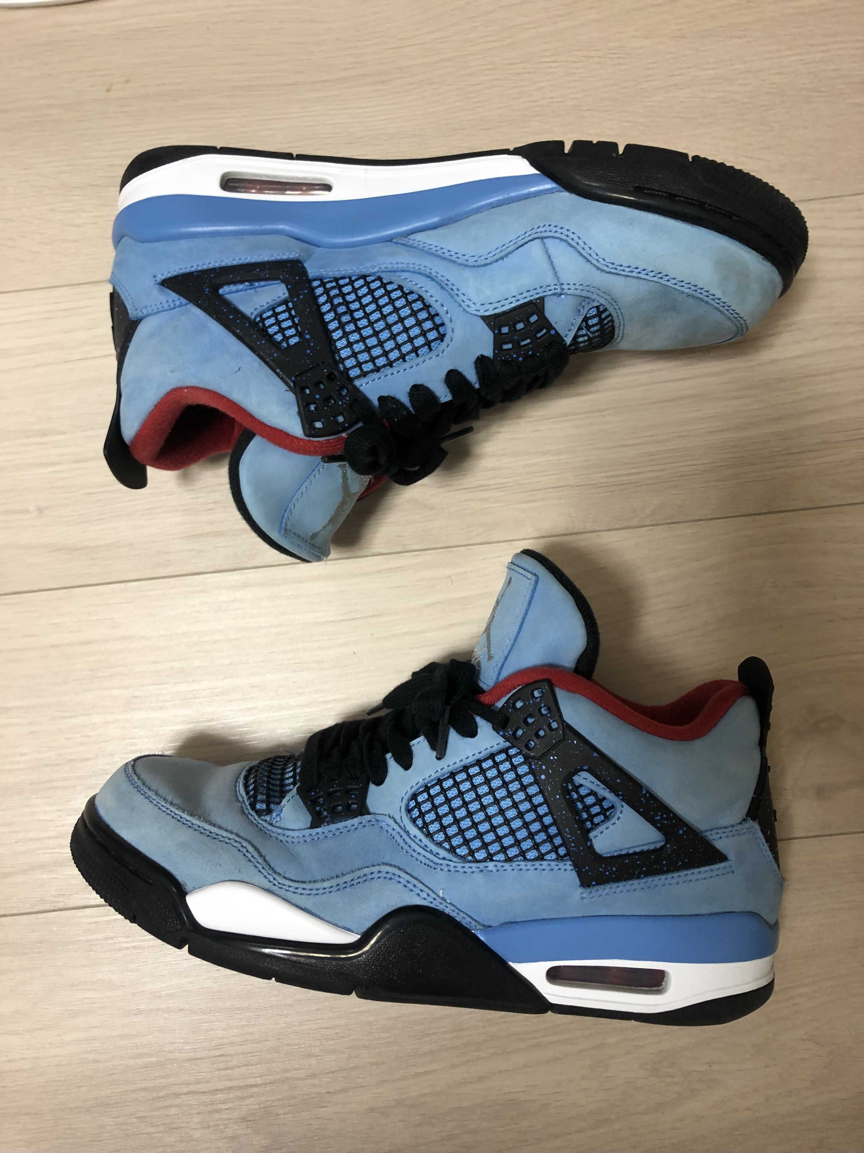 Travis Scott × Nike Air Jordan 4 Retro Cactus Jack "University Blue"