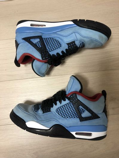 Travis Scott × Nike Air Jordan 4 Retro Cactus Jack "University Blue"