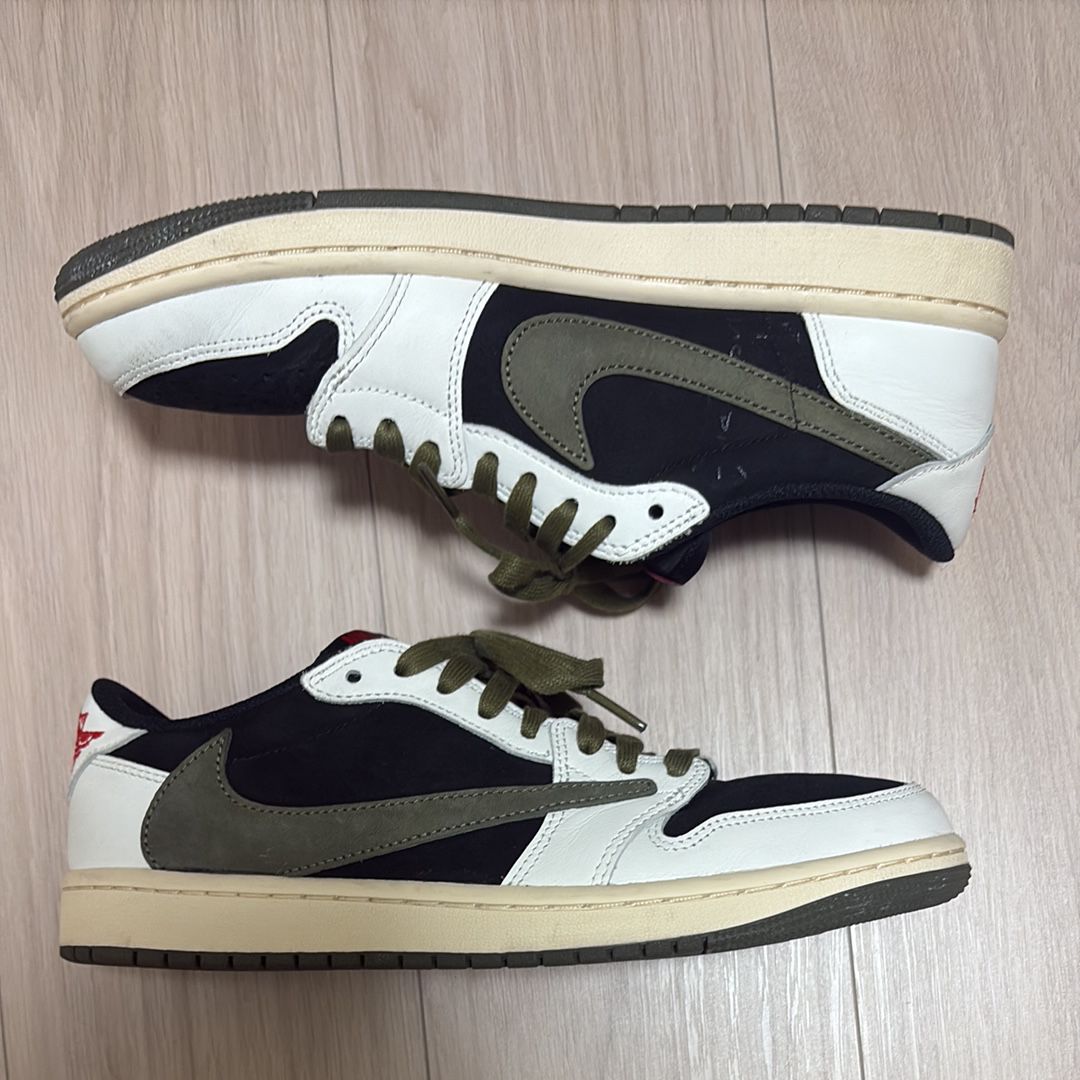 Travis Scott × Nike Women's Air Jordan 1 Low OG "Medium Olive"