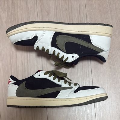 Travis Scott × Nike Women's Air Jordan 1 Low OG "Medium Olive"