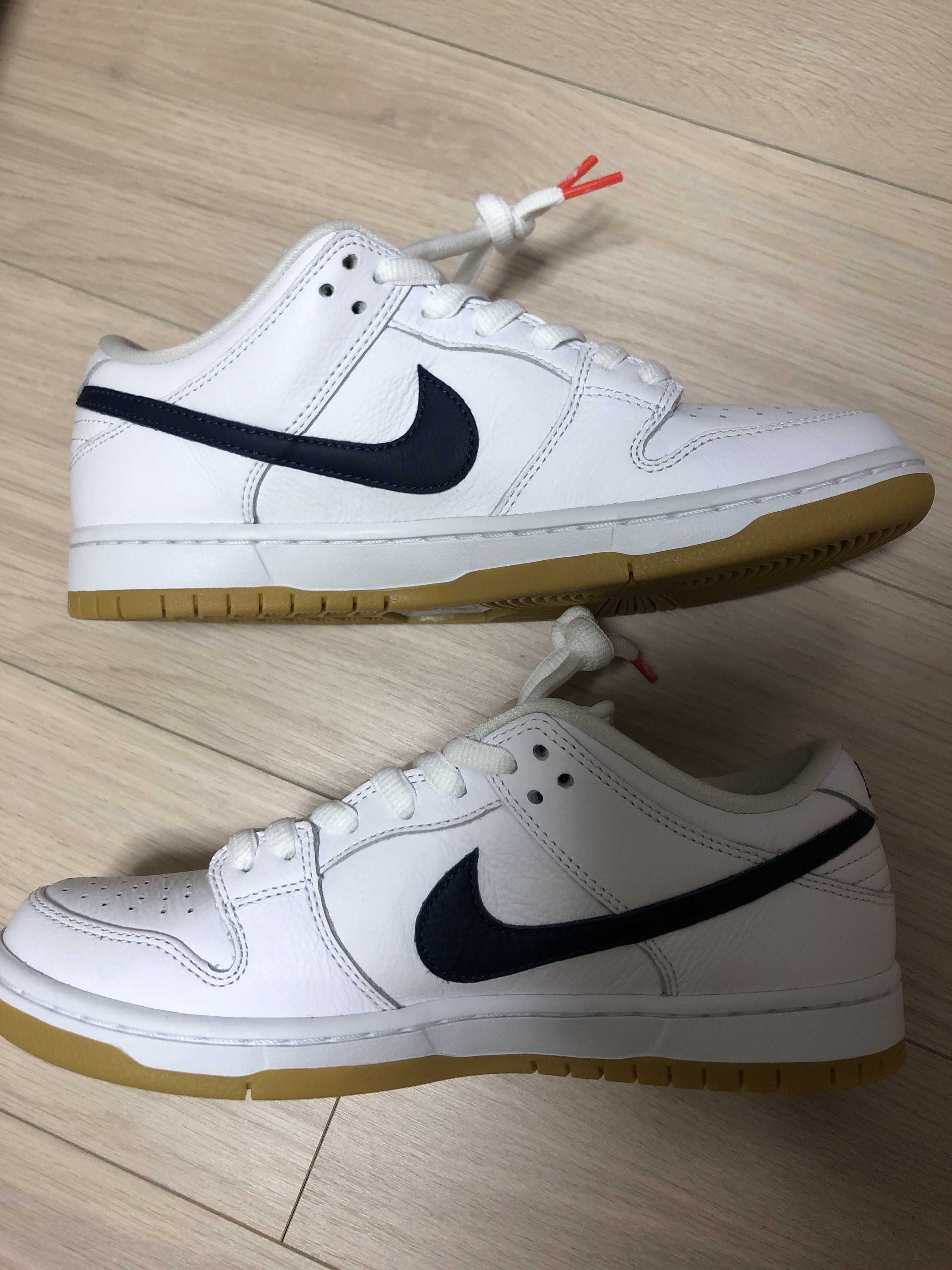 Nike SB Dunk Low "Orange Label White Navy"