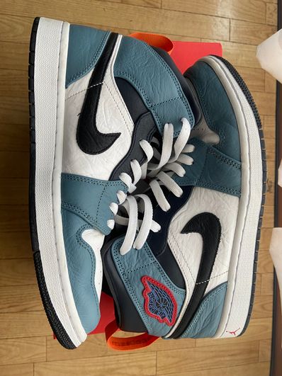 FACETASM × Nike Air Jordan 1 Mid "White/Navy"