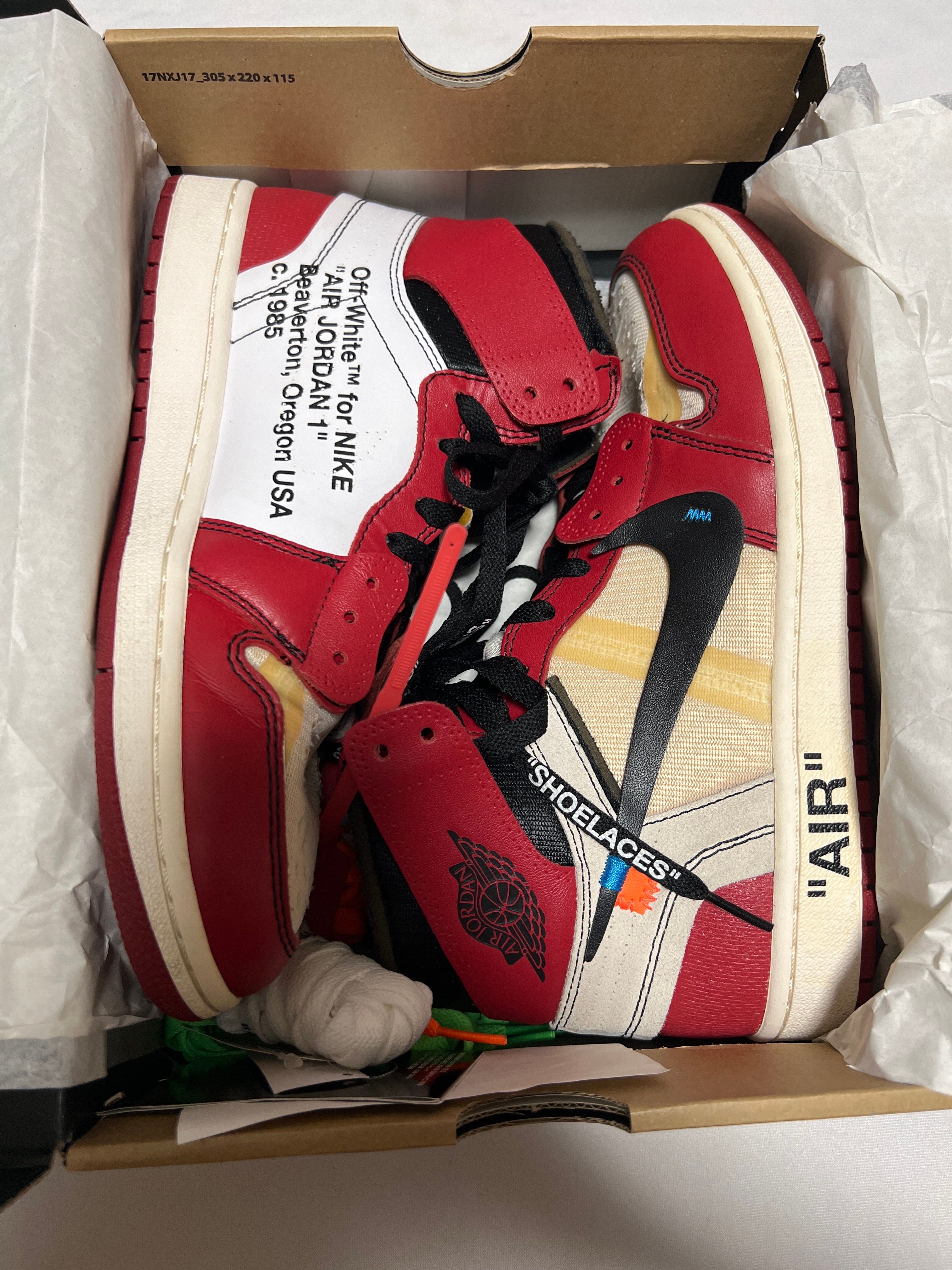 Off-White × Nike Air Jordan 1 Retro High The Ten "Chicago"