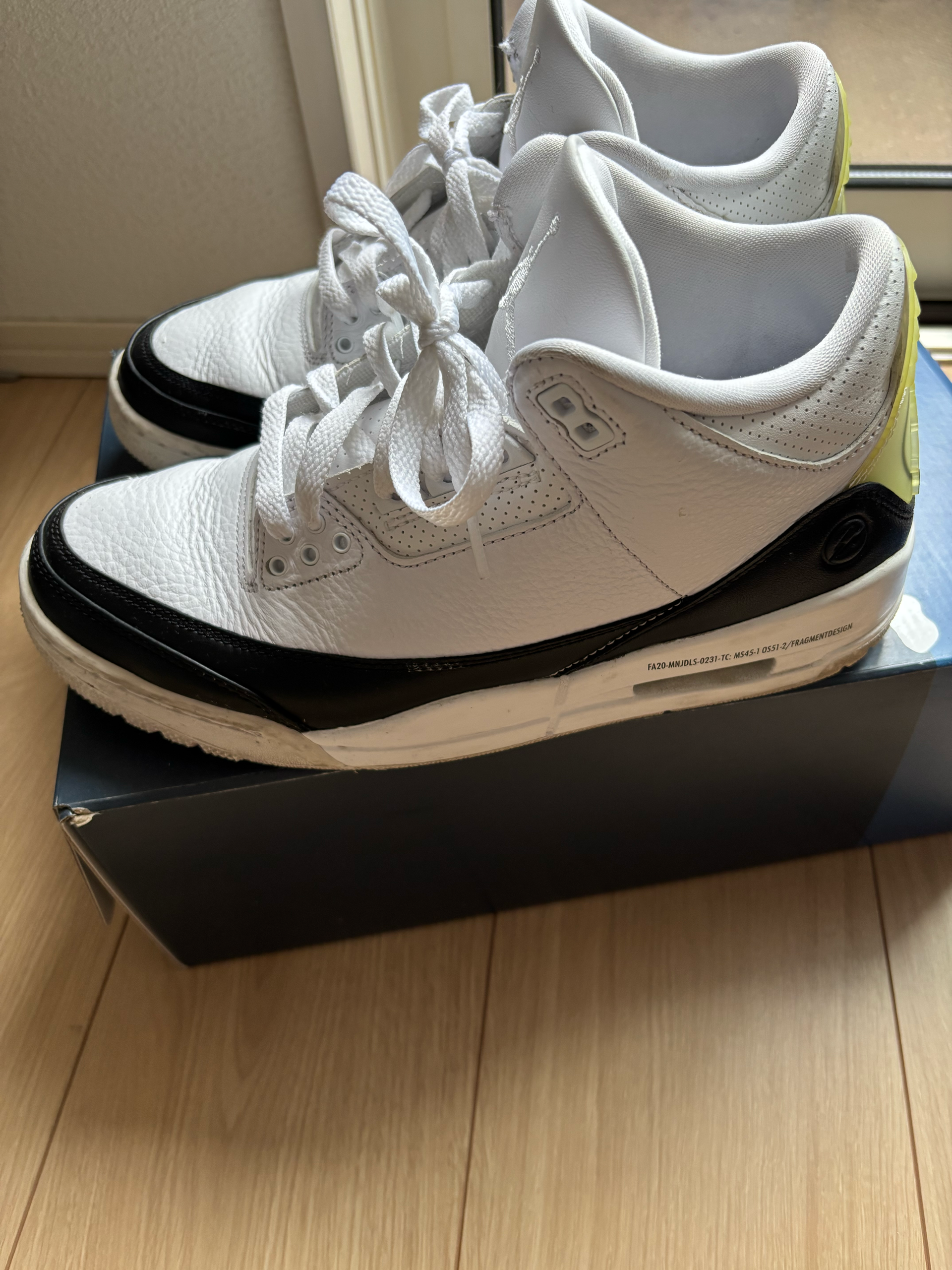 Fragment × Nike Air Jordan 3 "White/Black"