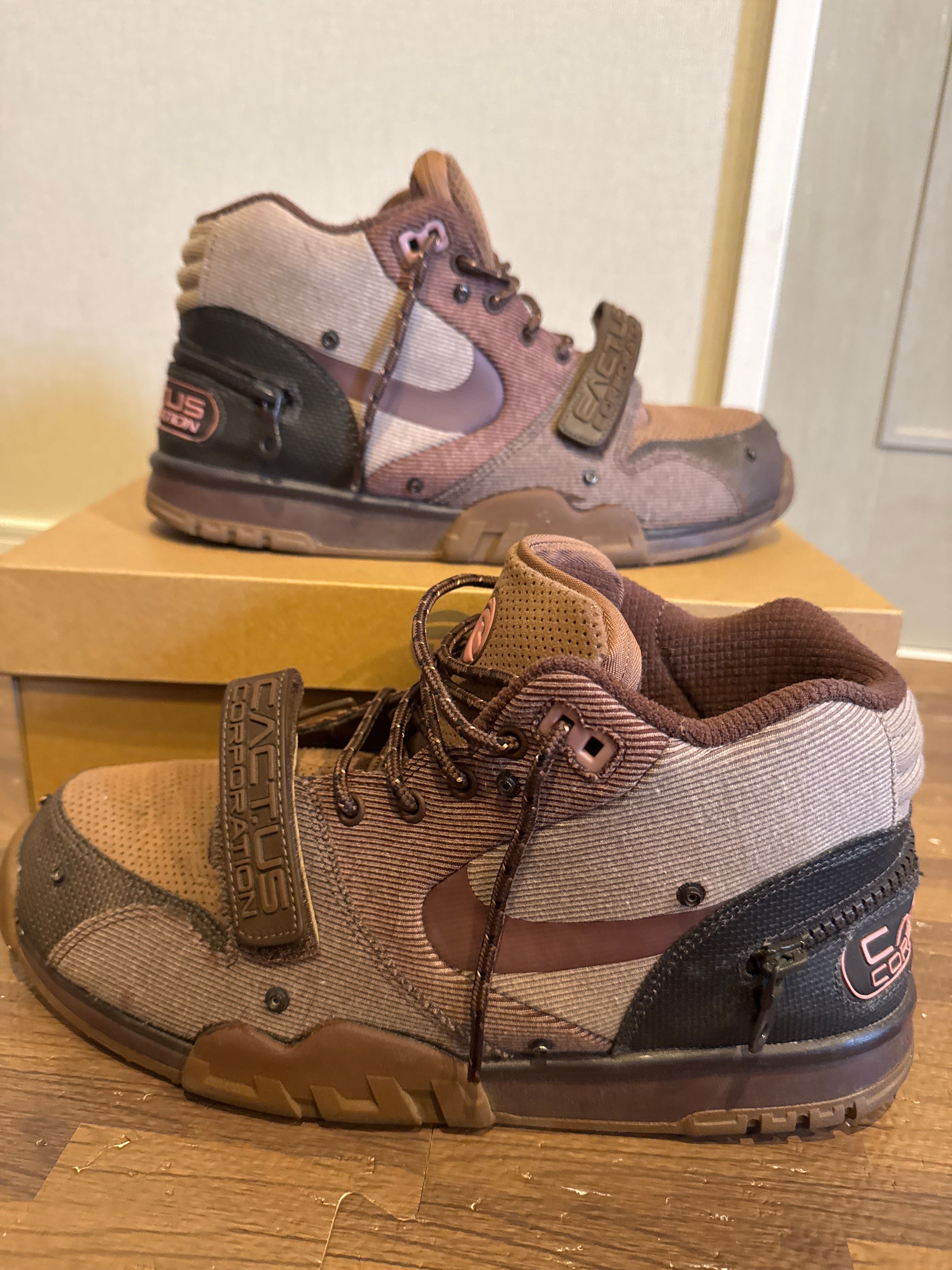 Travis Scott x Nike Air Trainer 1 SP "Archaeo Brown and Rust Pink"