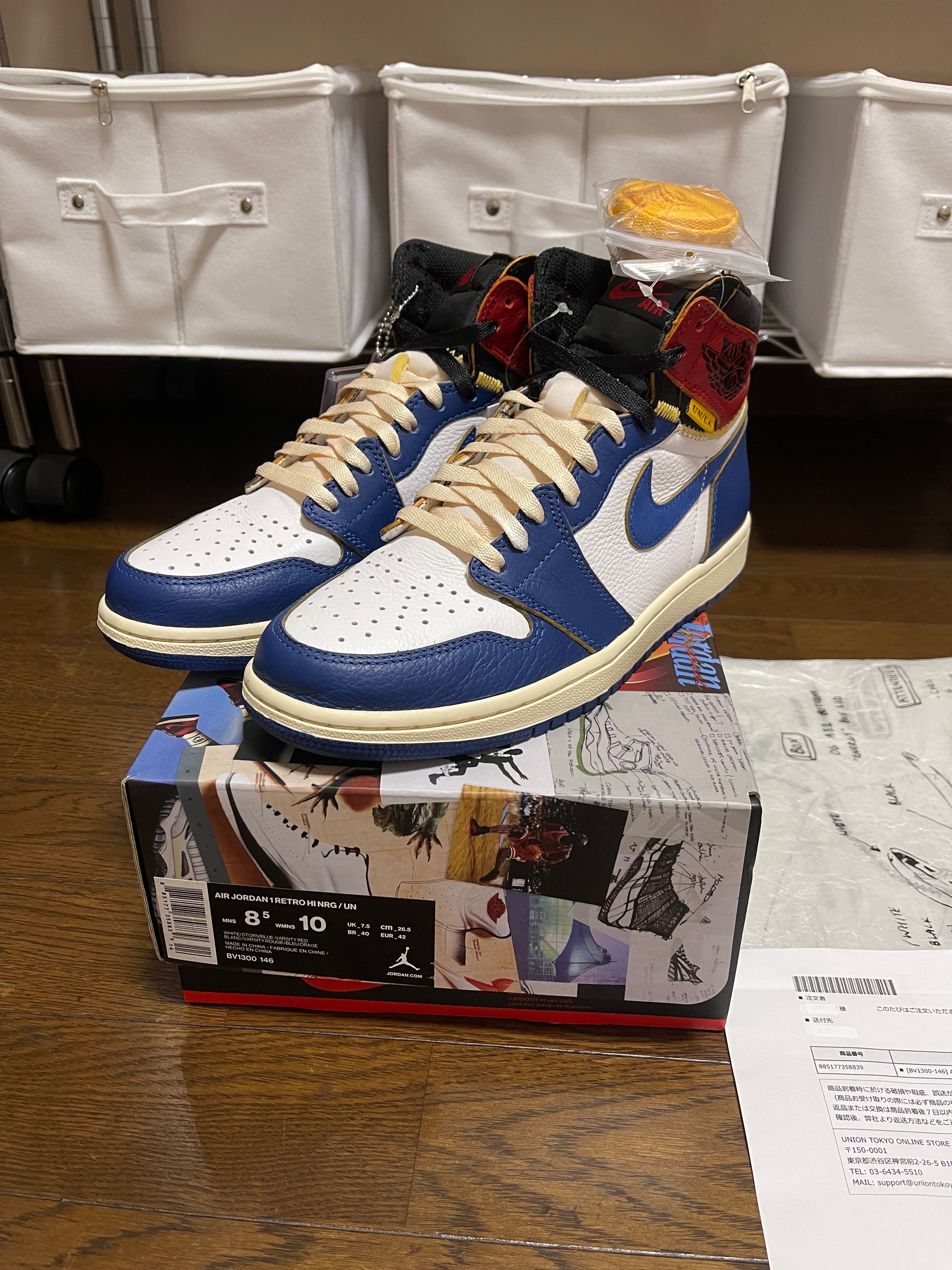 Union × Nike Air Jordan 1 Retro High OG NRG "Storm Blue/Varsity Red"