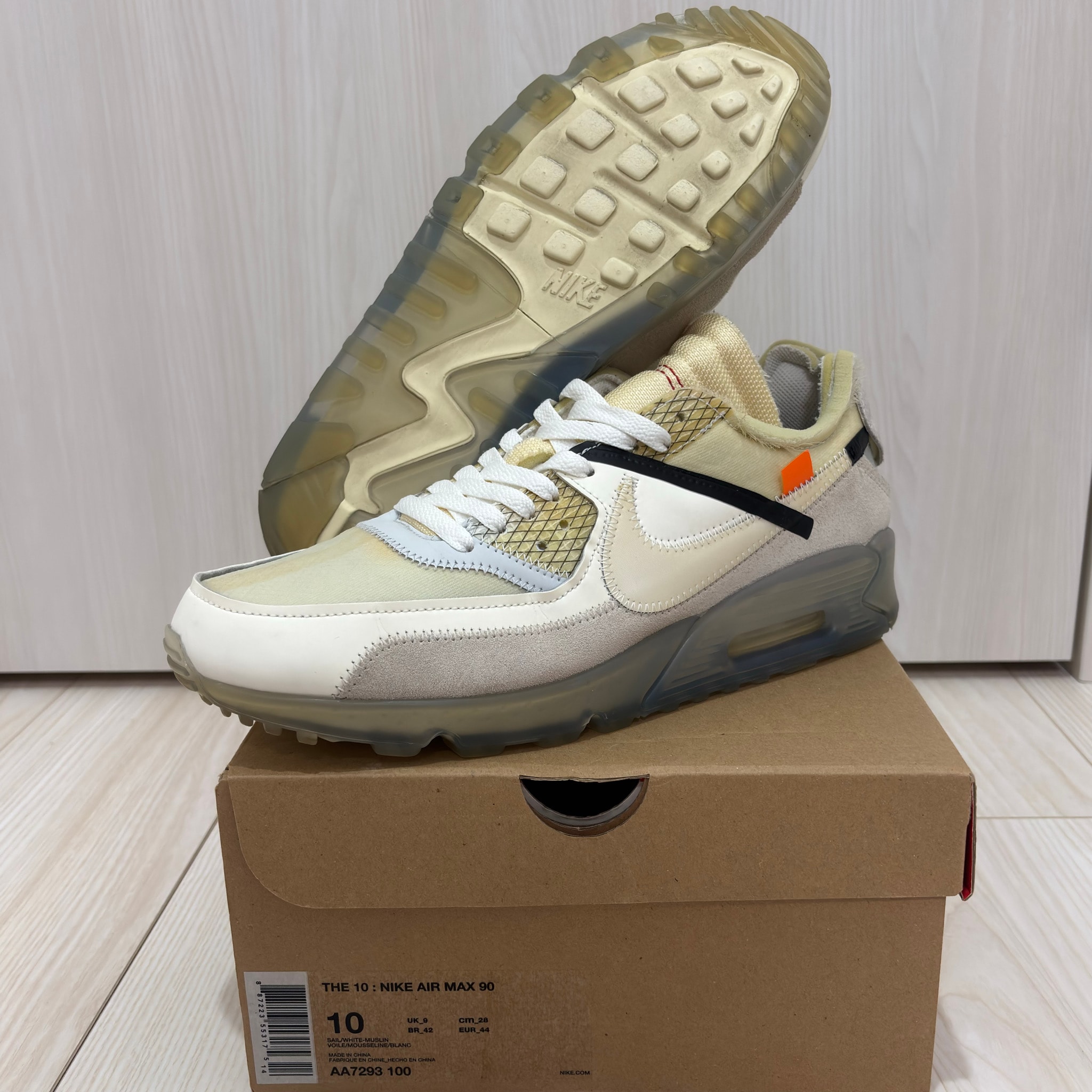 Off-White × Nike Air Max 90 "The 10/Sail"