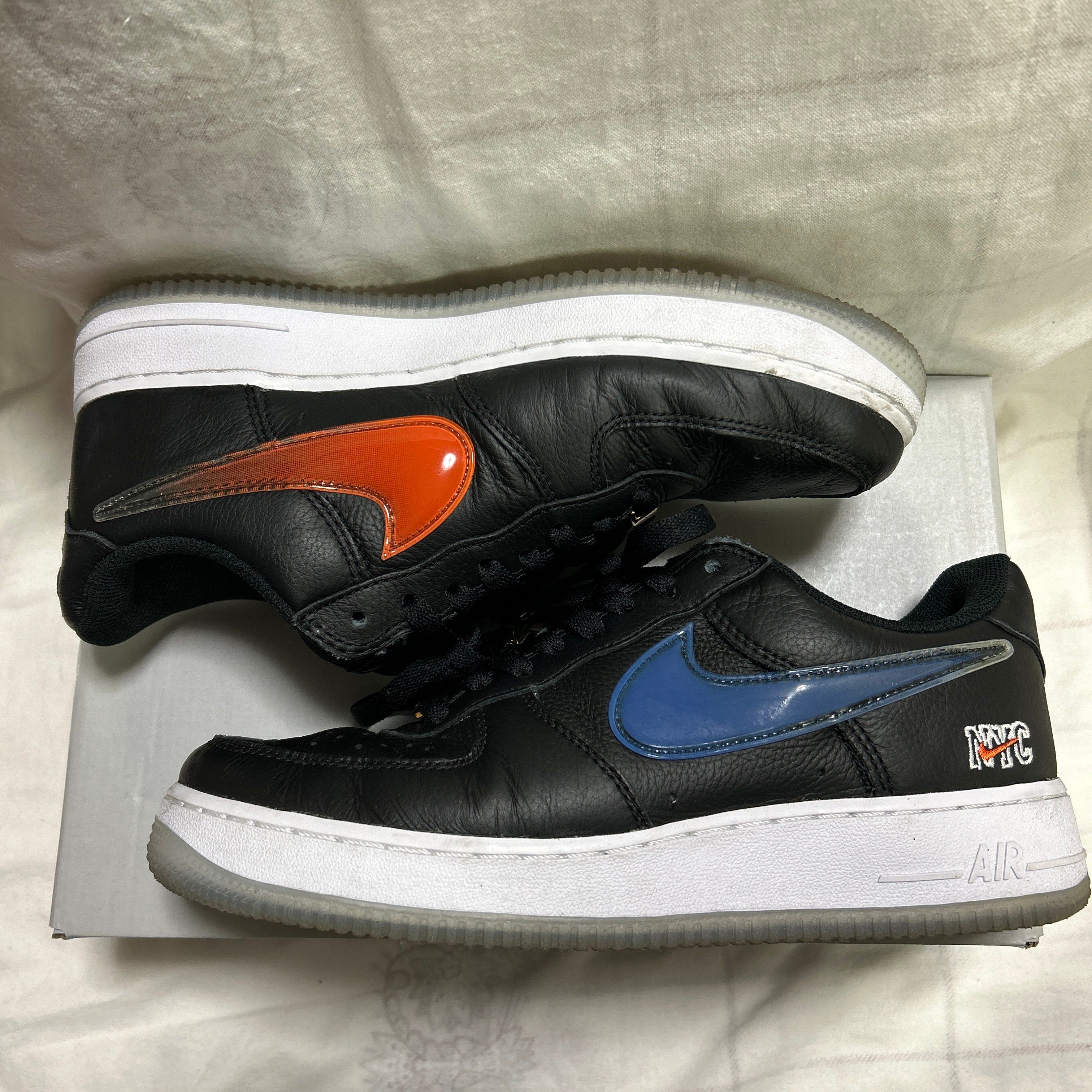 KITH × Nike Air Force 1 Low New York Knicks "Black/Brilliant Orange/Rush/Brilliant White"