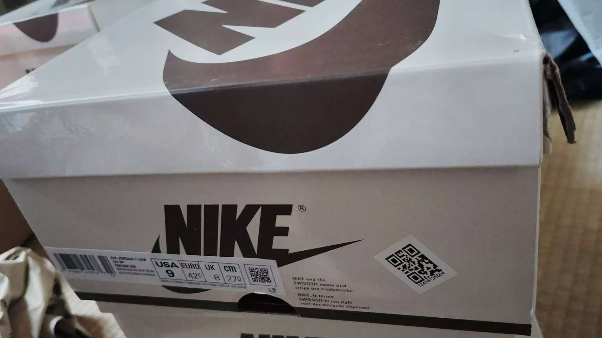 Travis Scott × Nike Air Jordan 1 Low OG SP "Velvet Brown and Dark Mocha"