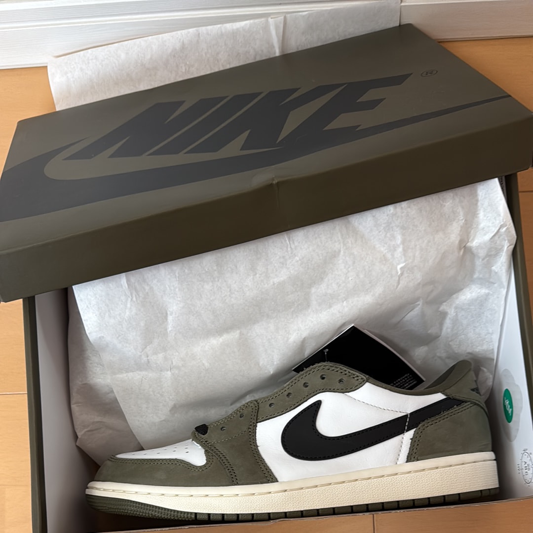 Nike Air Jordan 1 Low OG "Medium Olive and Summit White"
