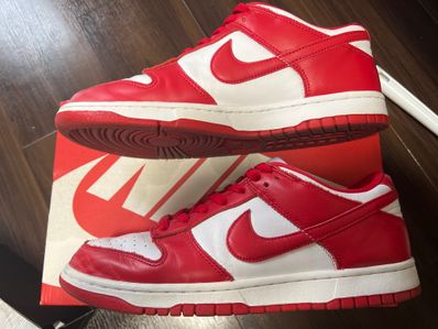 Nike Dunk Low SP "White and University Red"