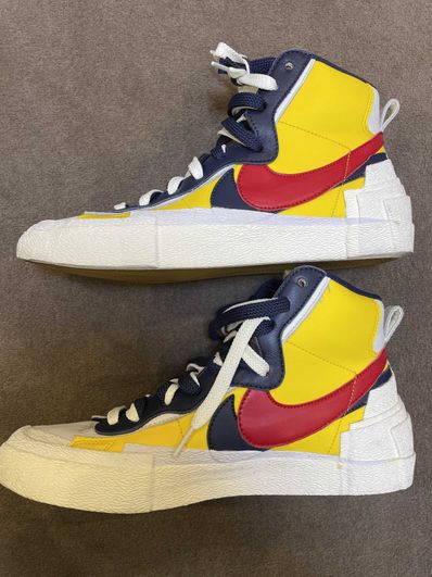 sacai × Nike Blazer Mid "Varsity Maize/Varsity Red"