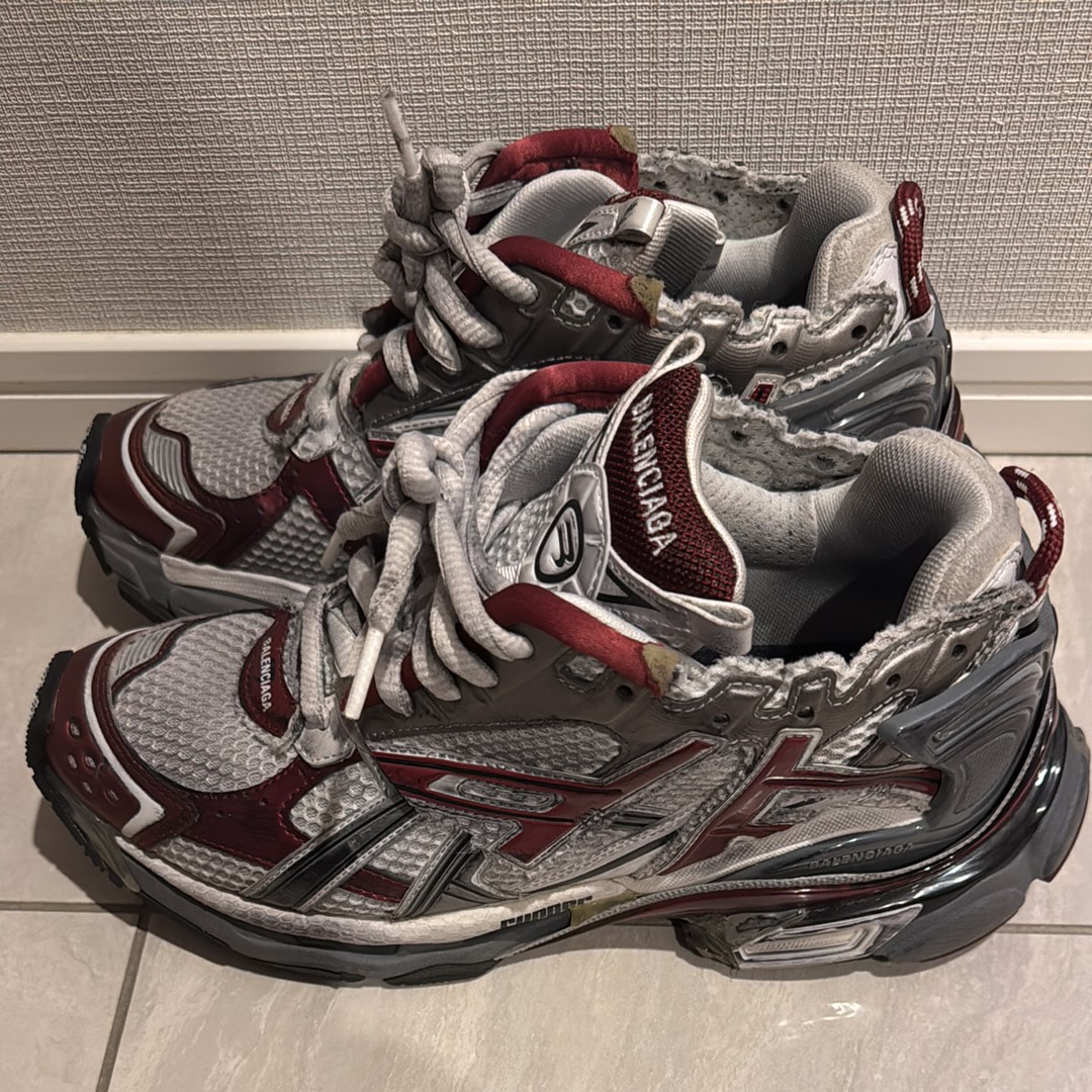 BALENCIAGA Runner "White/Dark Red"