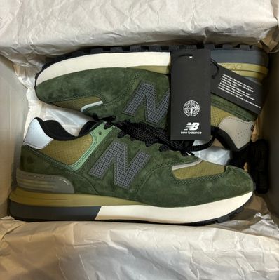 Stone Island × New Balance 574 Legacy "Dark Green"
