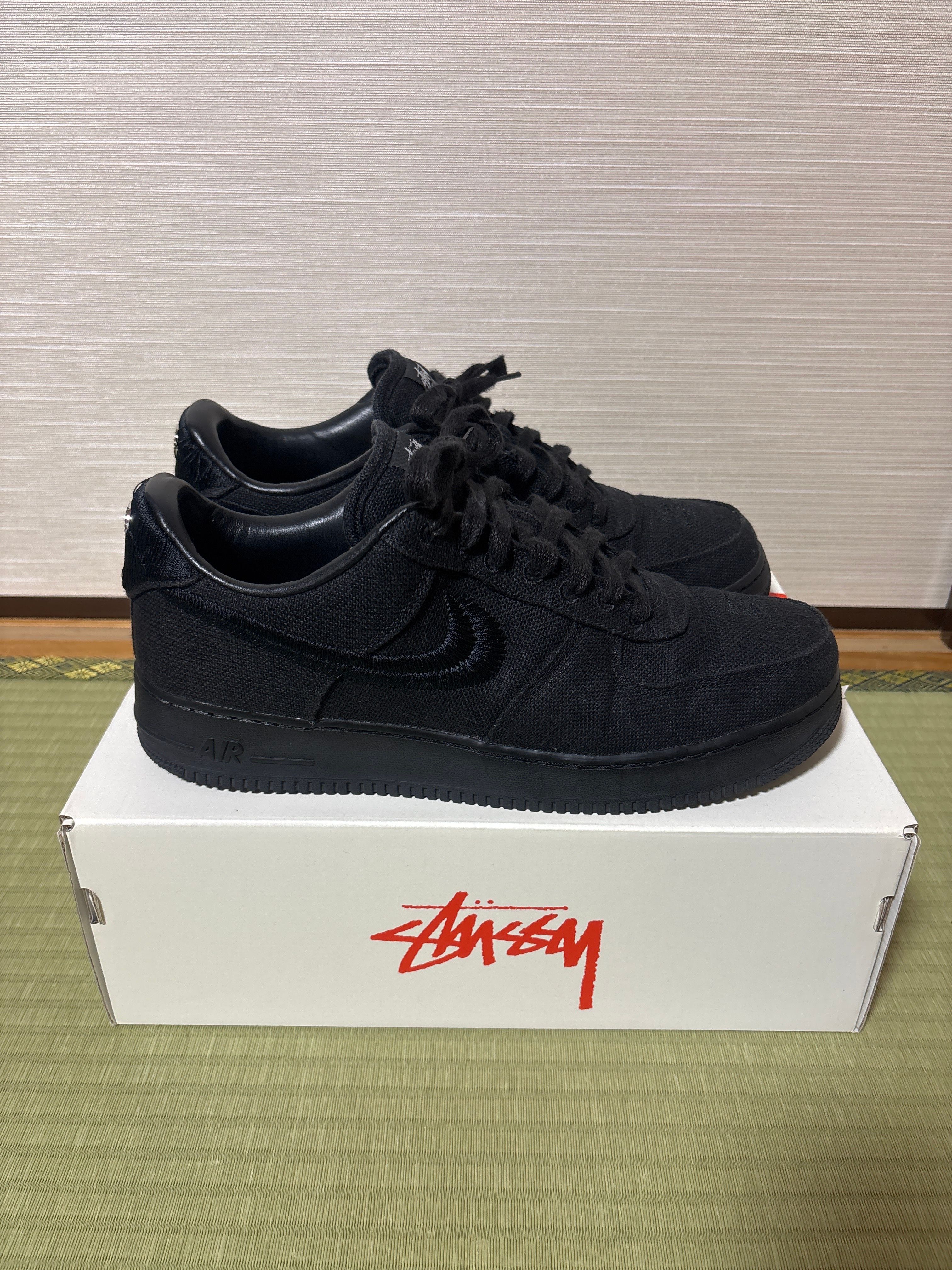 Stussy × Nike Air Force 1 Low "Triple Black"