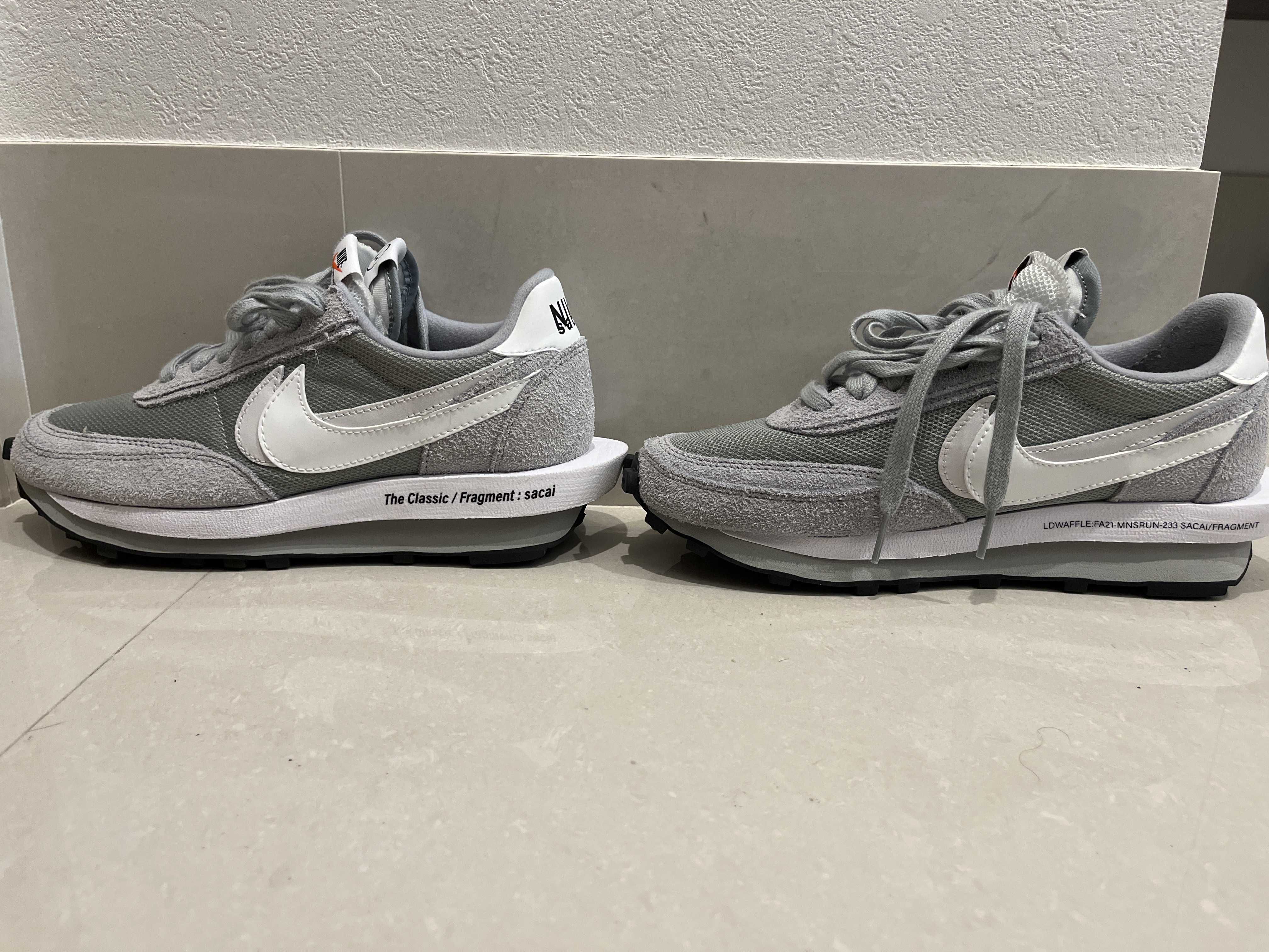 Fragment × sacai × Nike LD Waffle "Light Smoke Grey"