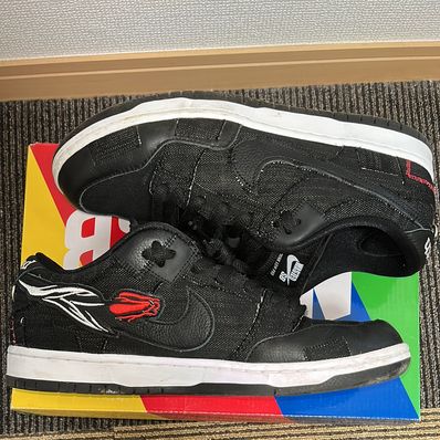 Wasted Youth × Nike SB Dunk Low "Black Denim" / VERDY
