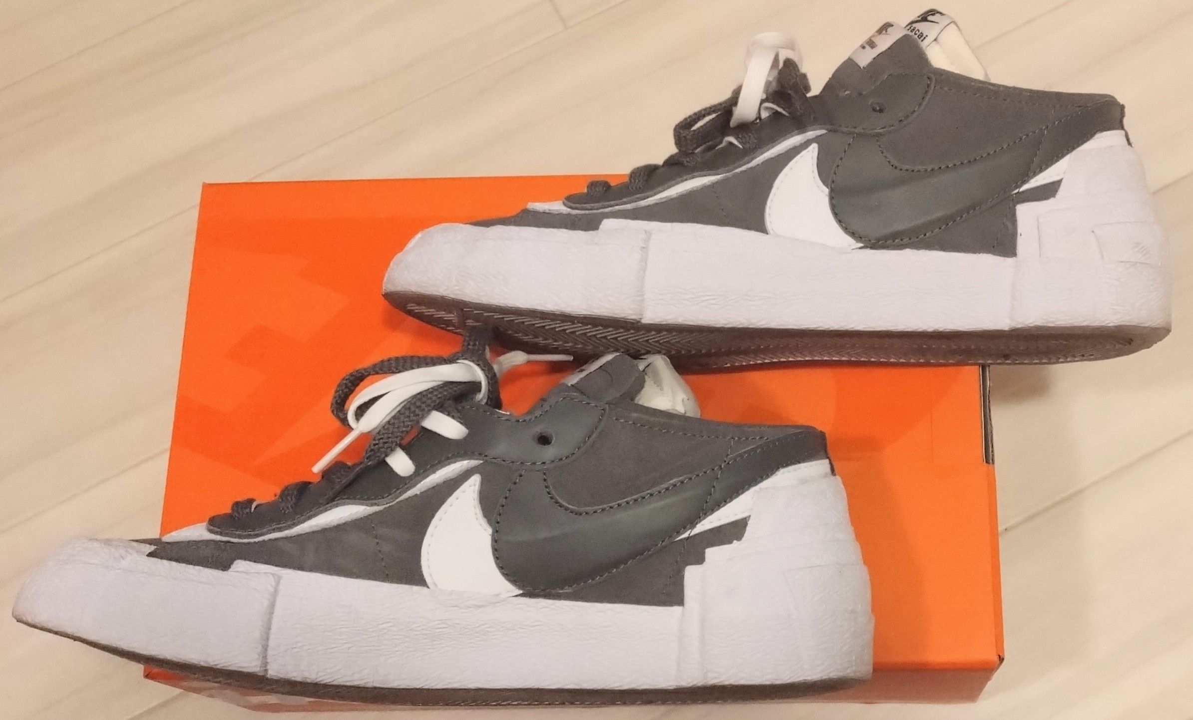 Sacai × Nike Blazer Low "Iron Grey"