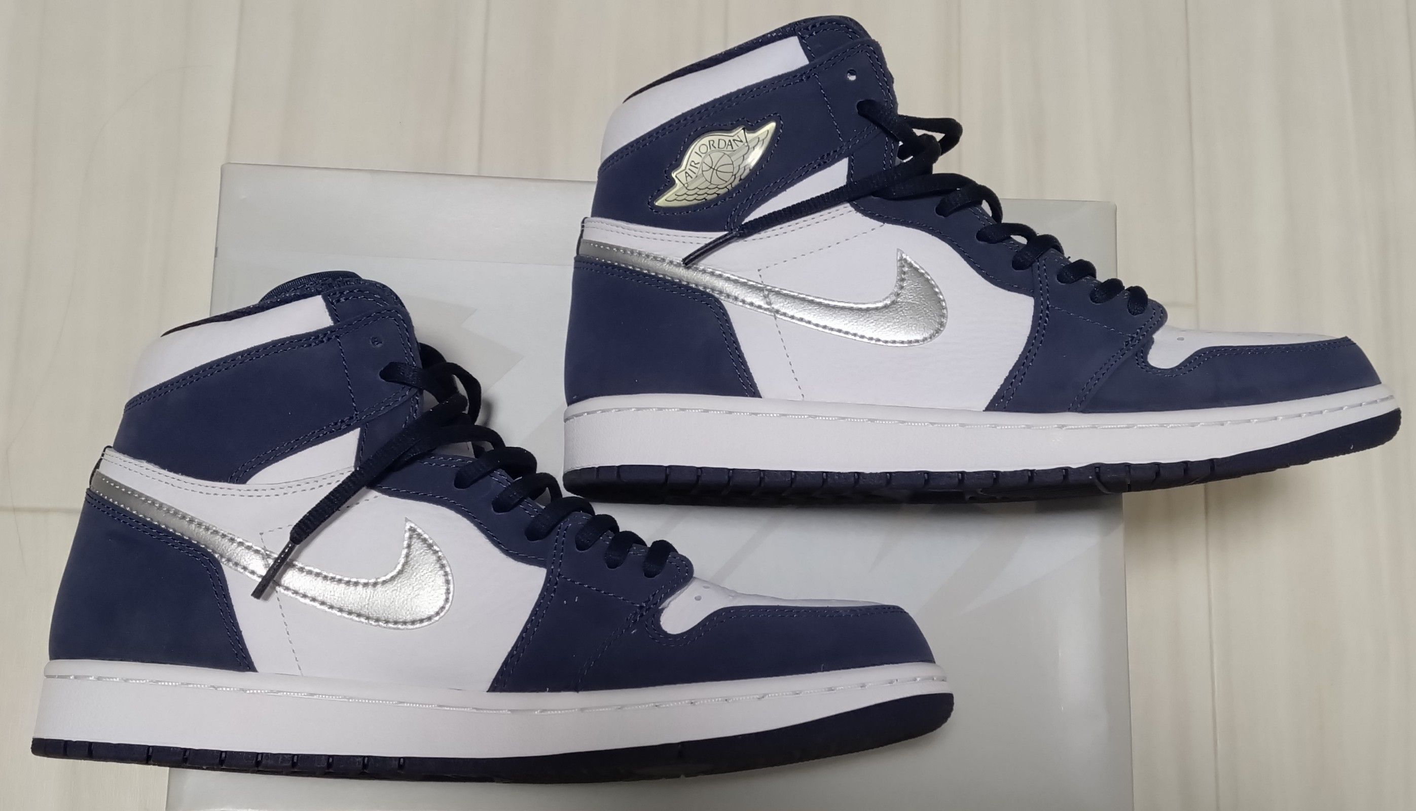 Nike Air Jordan 1 High OG CO.JP "White/Midnight Navy" (2020)(ブリーフケースなし)