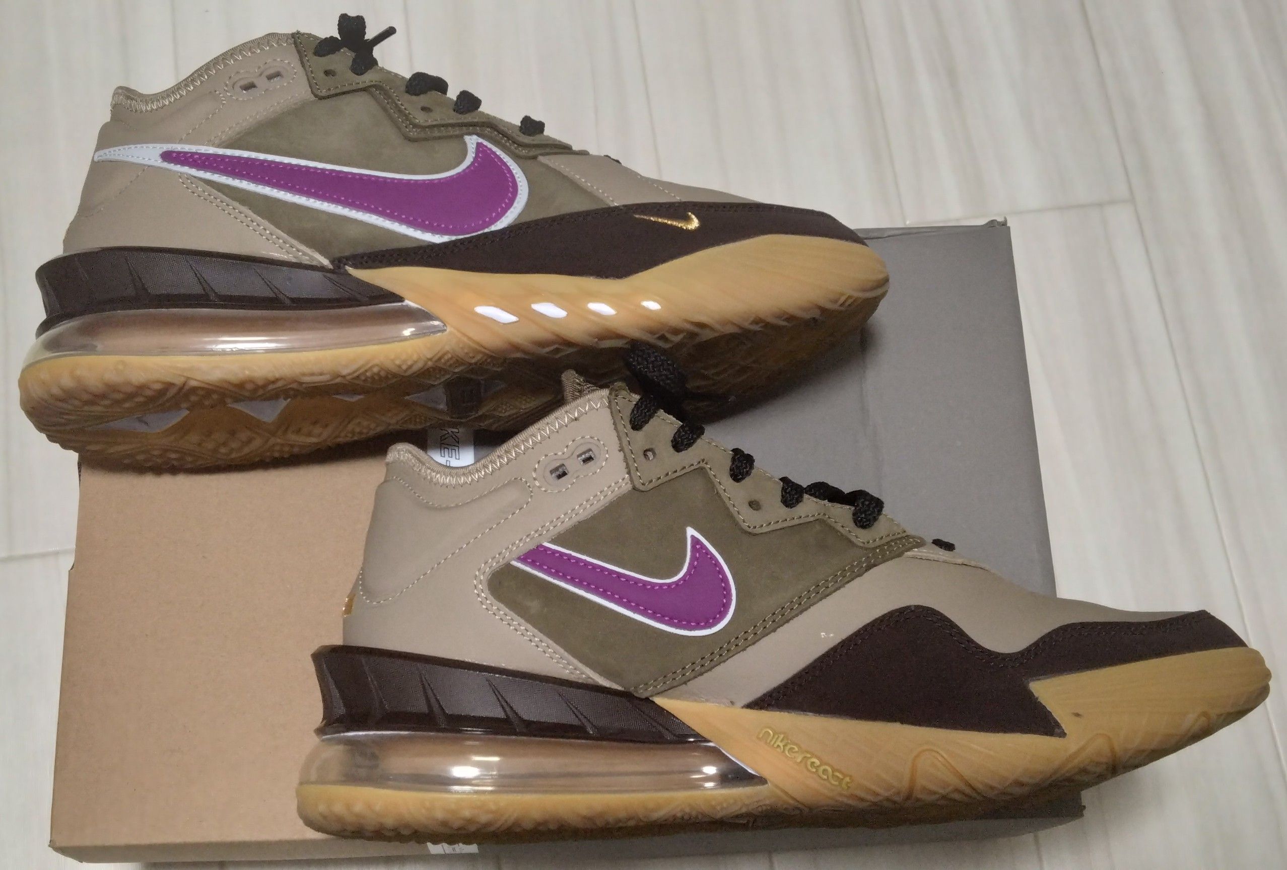 atmos × Nike LeBron 18 Low "Viotech"