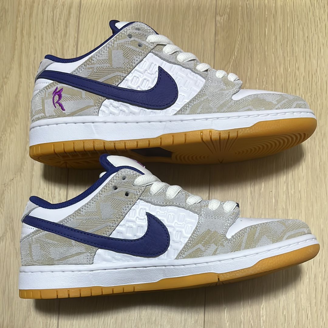 Rayssa Leal × Nike SB Dunk Low PRM "Pure Platinum and Vivid Purple"