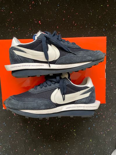 Fragment × sacai × Nike LD Waffle "Blackended Blue"