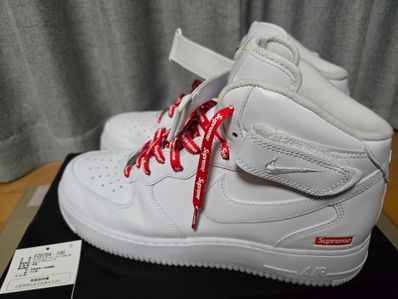 Supreme × Nike Air Force 1 Mid "White" FW24