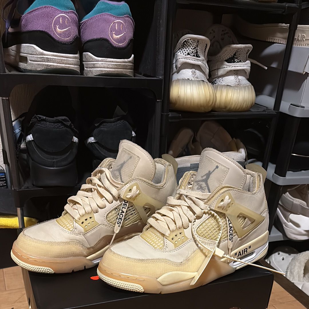 Off-White × Nike Women's Air Jordan 4 SP "Sail"
