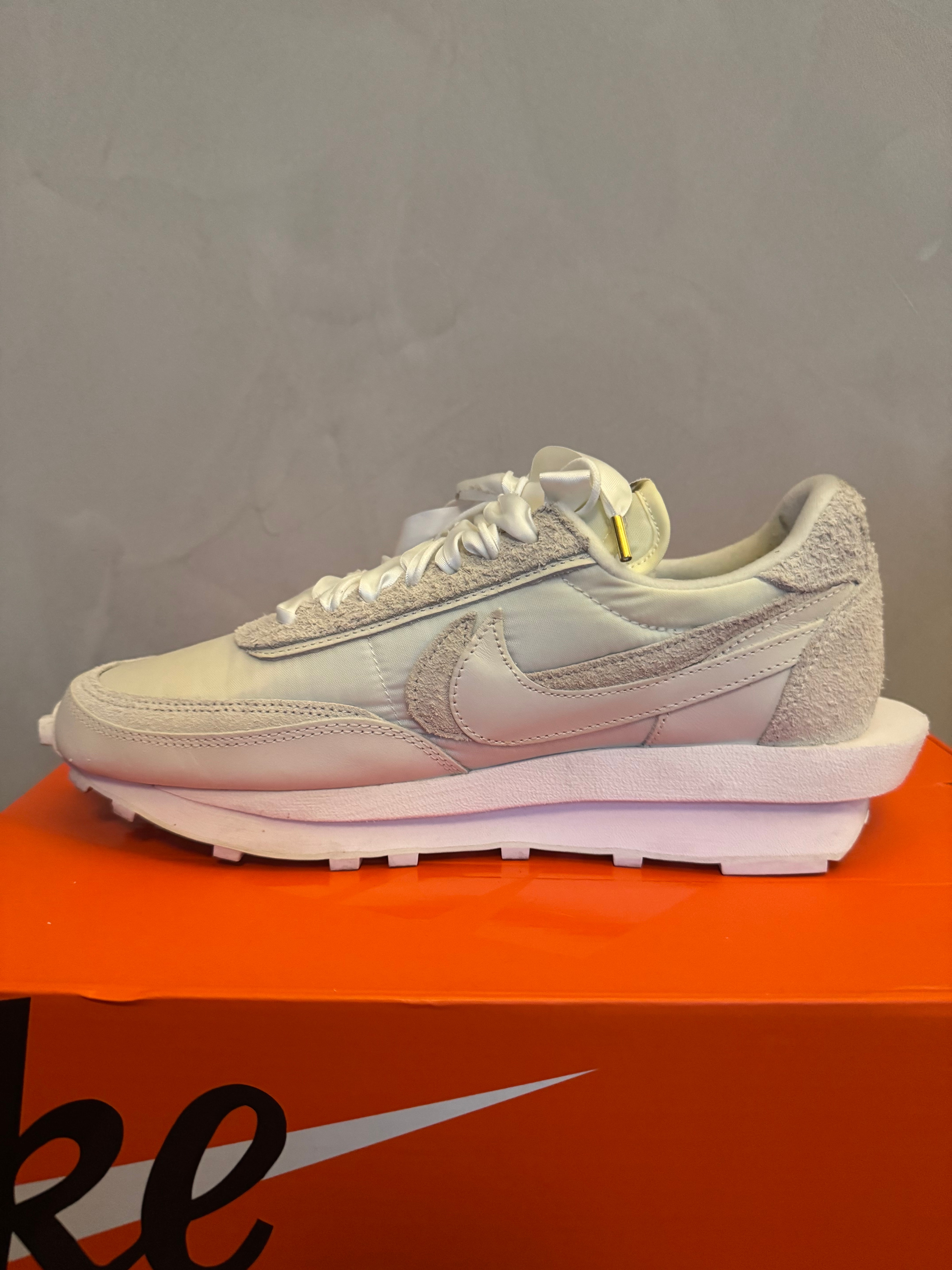 sacai × Nike LDV Waffle "Triple White"