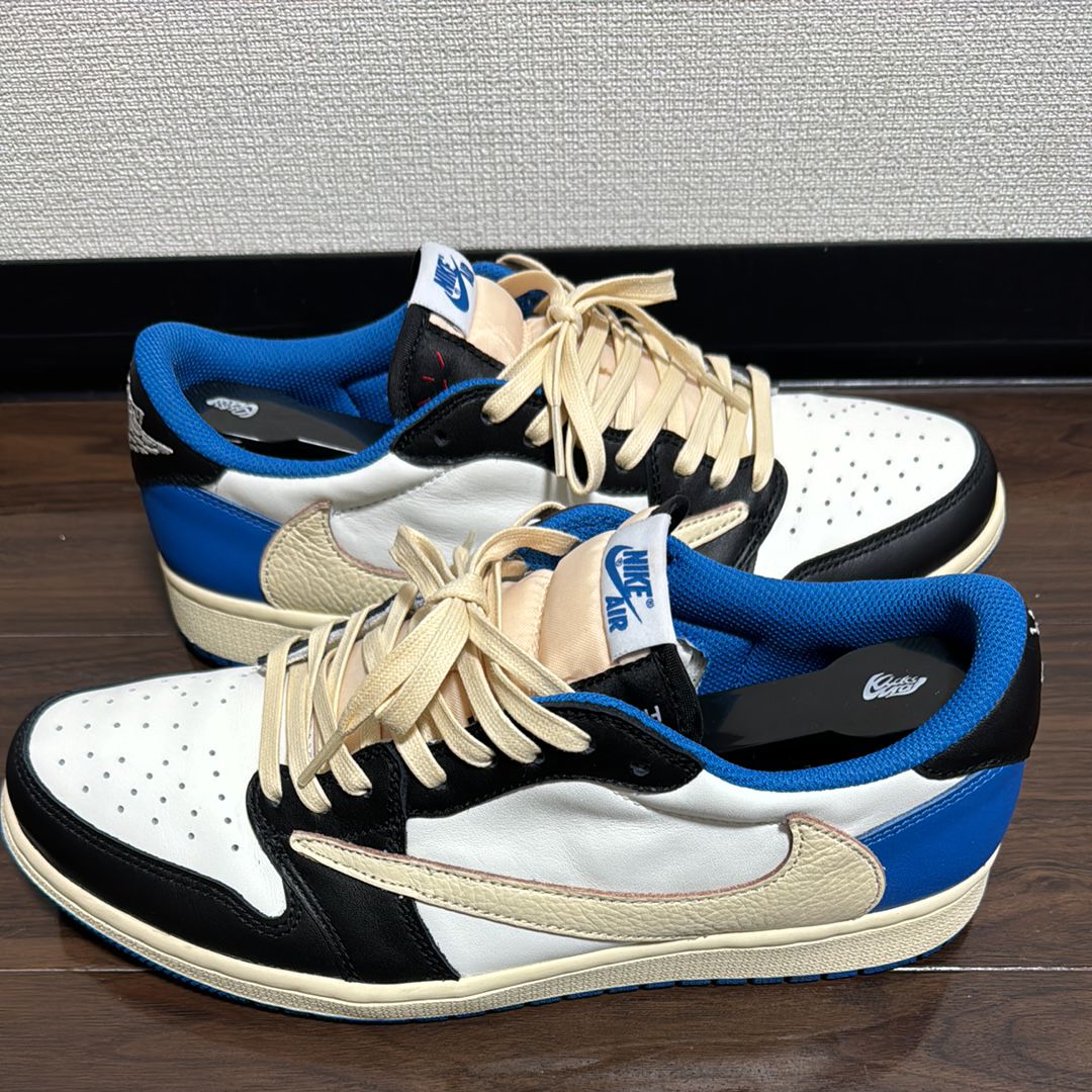 Travis Scott × fragment design × Nike Air Jordan 1 Low OG SP "Military Blue"