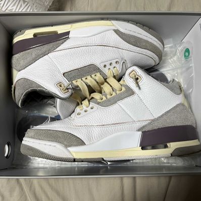 A Ma Maniere × Nike Women's Air Jordan 3 Retro SP "White/Medium Grey Violet Ore"