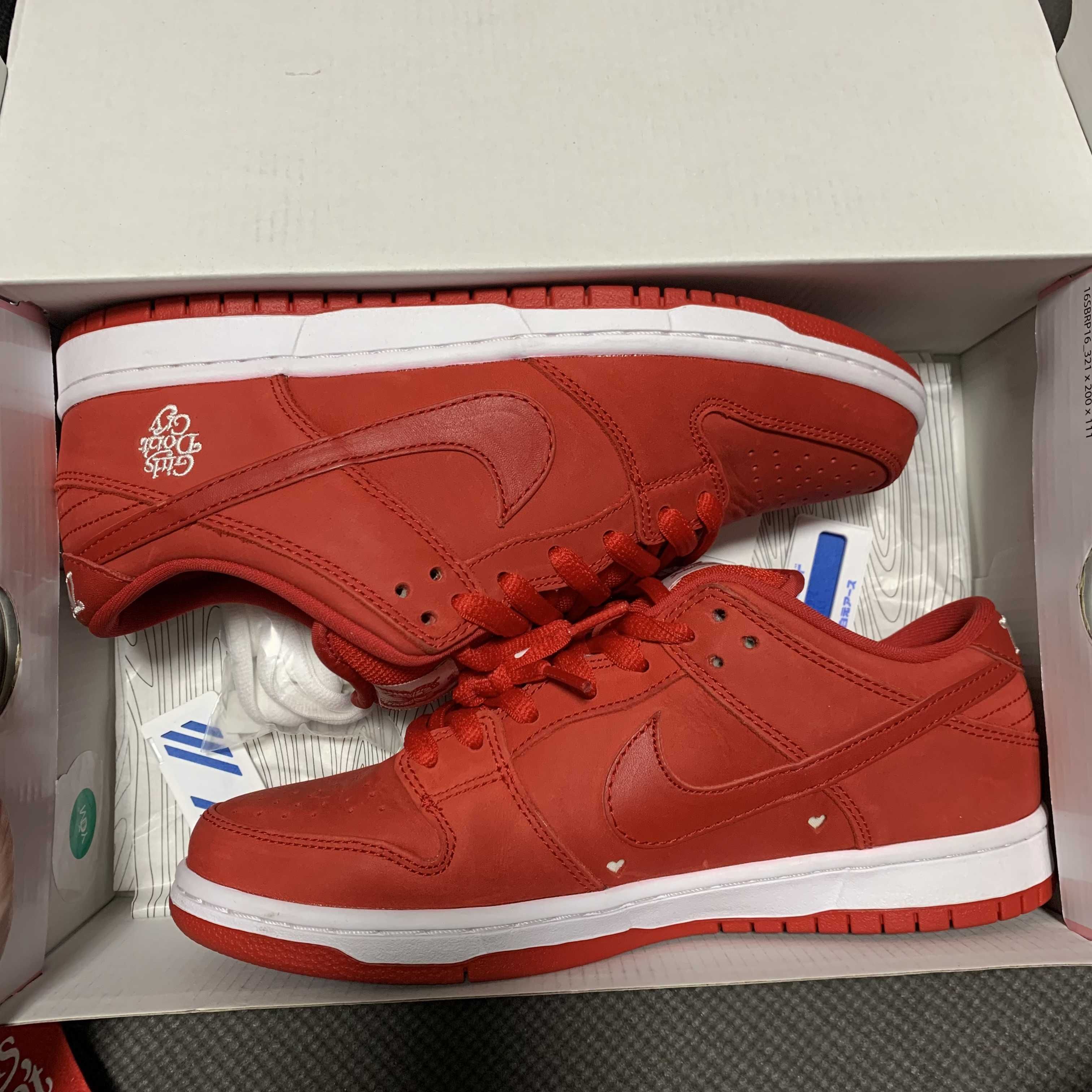 Girls Don't Cry × Nike SB Dunk Low Pro QS "Red" / VERDY