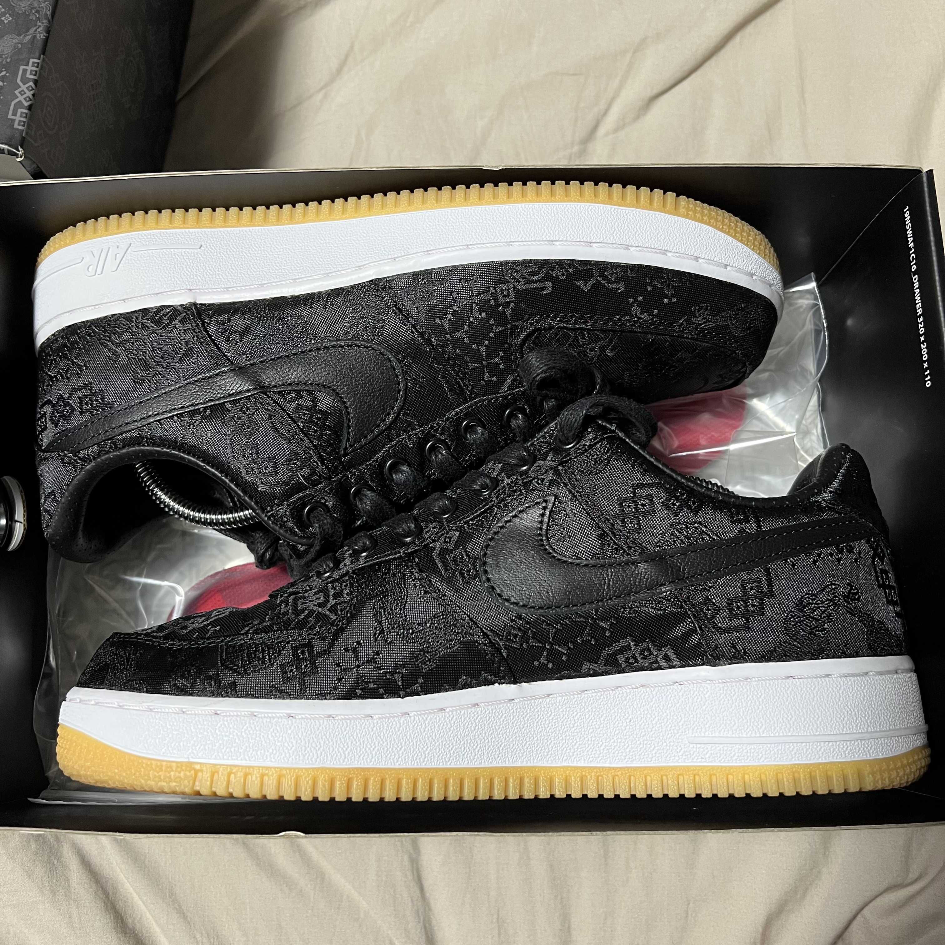 Fragment × CLOT × Nike Air Force 1 Low "Black"