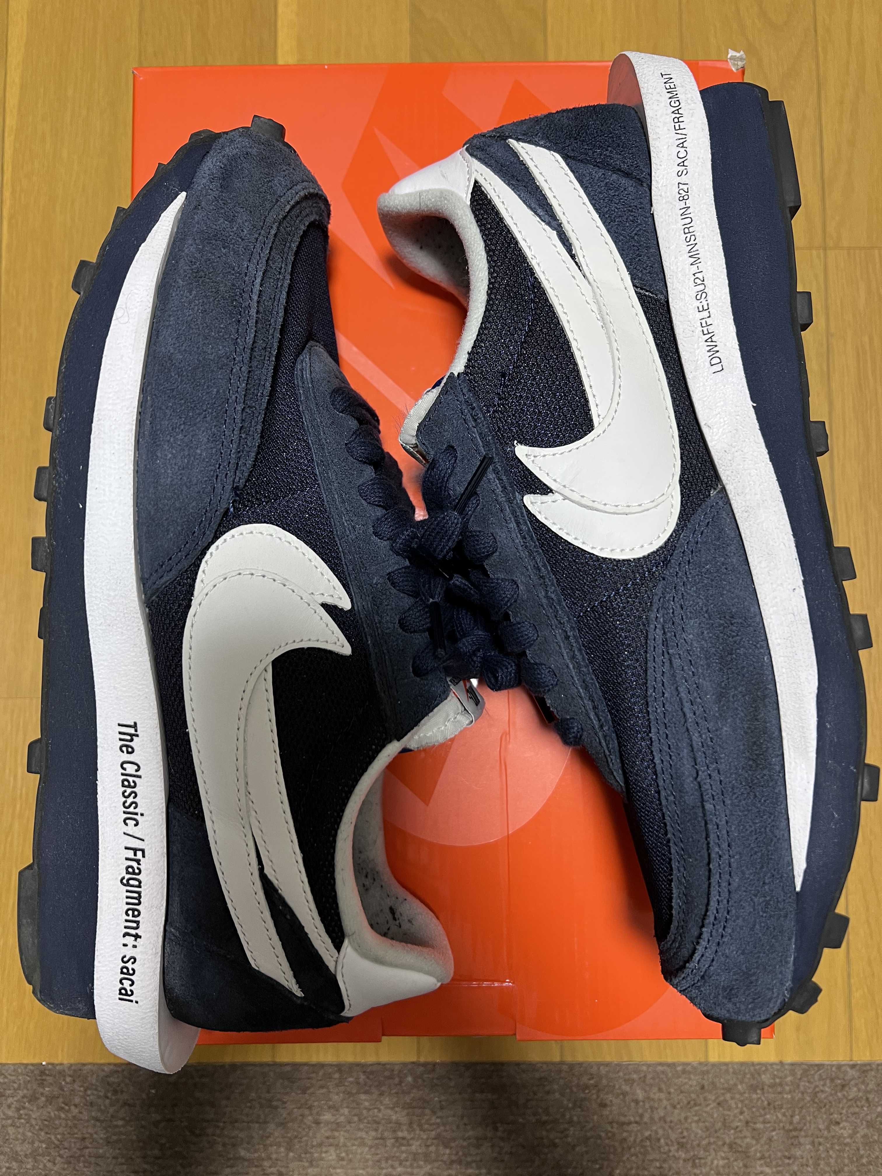 Fragment × sacai × Nike LD Waffle "Blackended Blue"