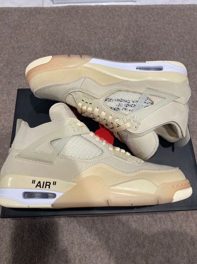 Off-White × Nike Women's Air Jordan 4 SP "Sail"
